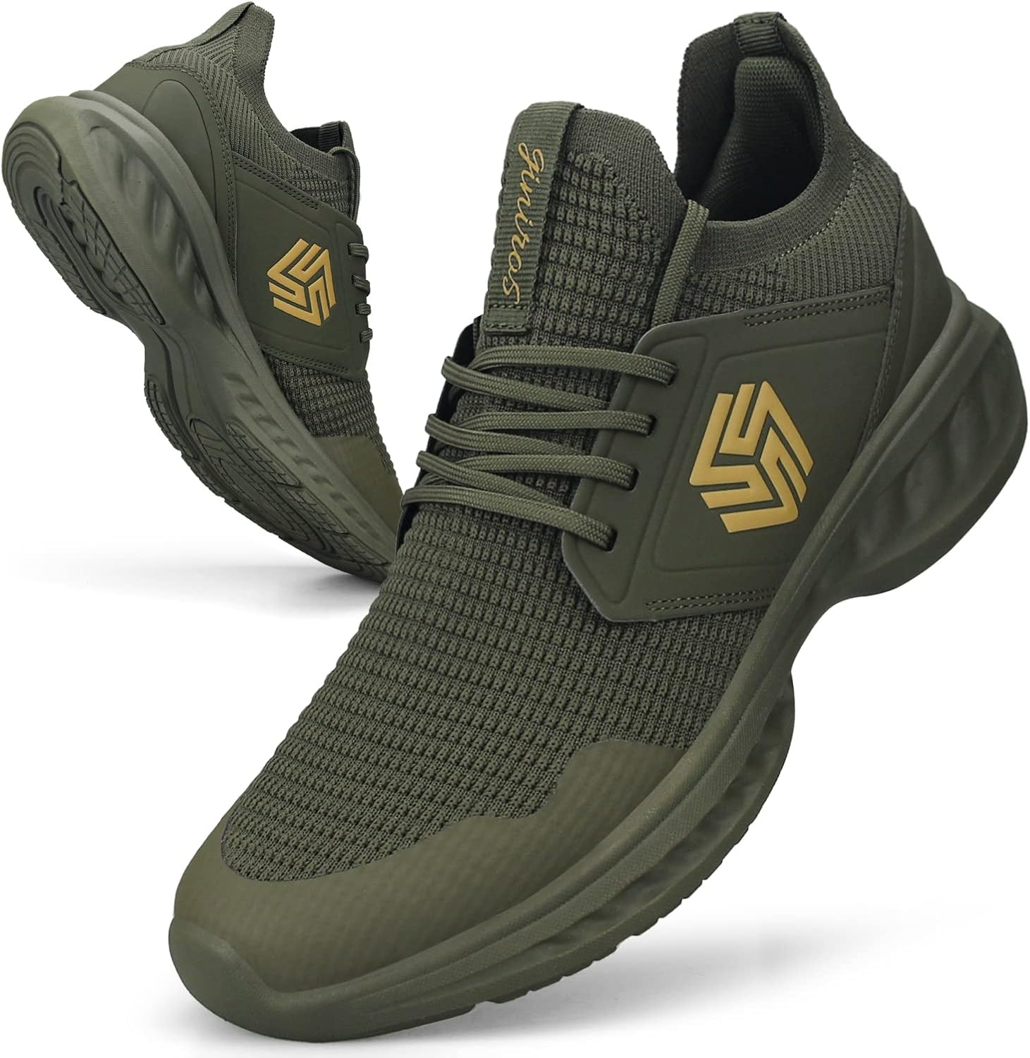 Mens Slip On Walking Shoes Non Slip Running Shoes Breathable Workout Shoes Lightweight Gym Sneakers - Image 4