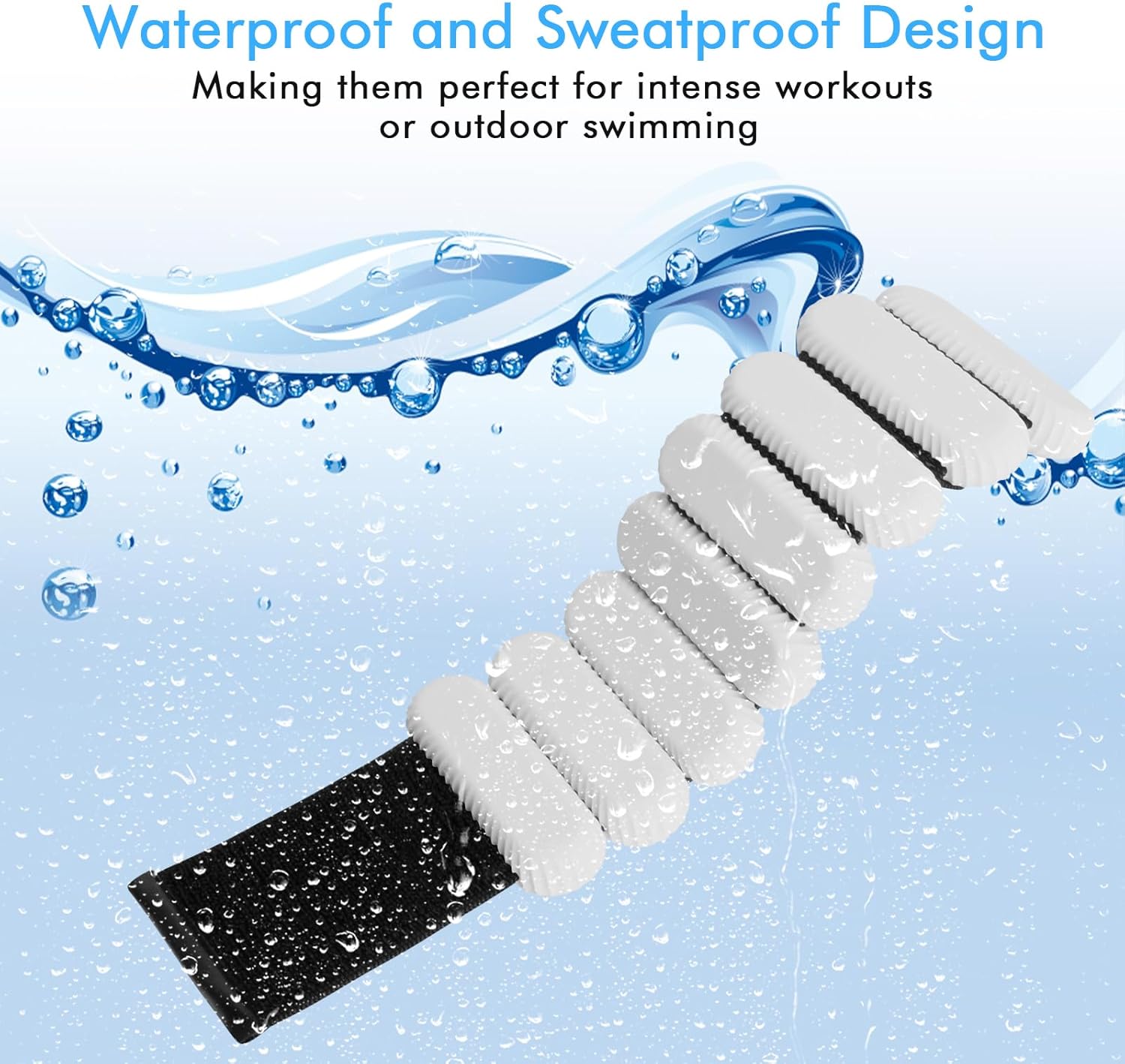 Wrist Ankle Weights for Women, Adjustable Ankle Weights Strength Training Silicone Bracelets Workout Wrist Ankle Weights for Men Women Yoga Running Dance Ankle Arm Leg Weights (2lb) - Image 5