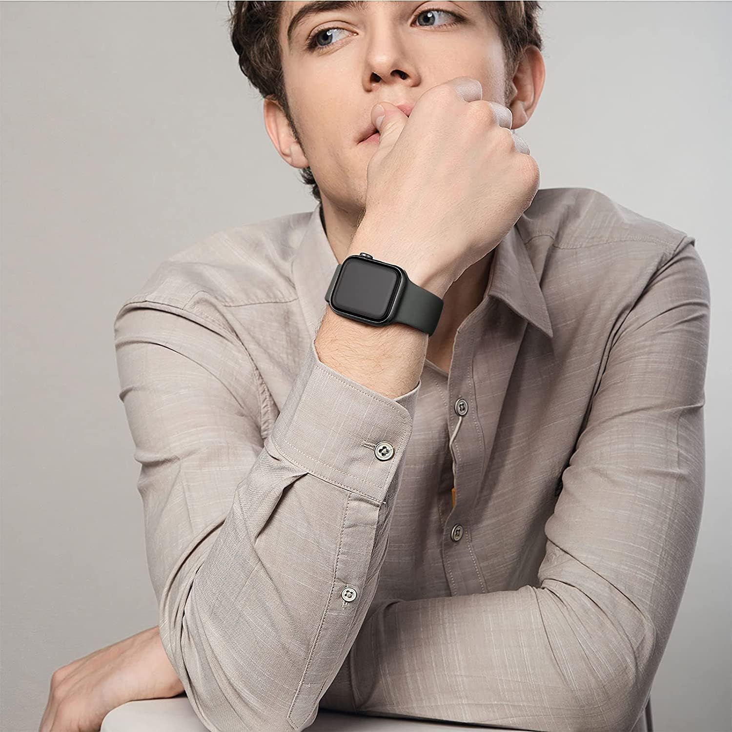 6 Pack Sport Bands Compatible with Apple Watch Band 38mm 40mm 41mm 42mm 44mm 45mm 49mm 46mm,Silicone Waterproof Strap Compatible with iWatch Apple Watch Series 10 9 Ultra 8 7 6 5 4 3 2 1 SE Women Men - Image 6