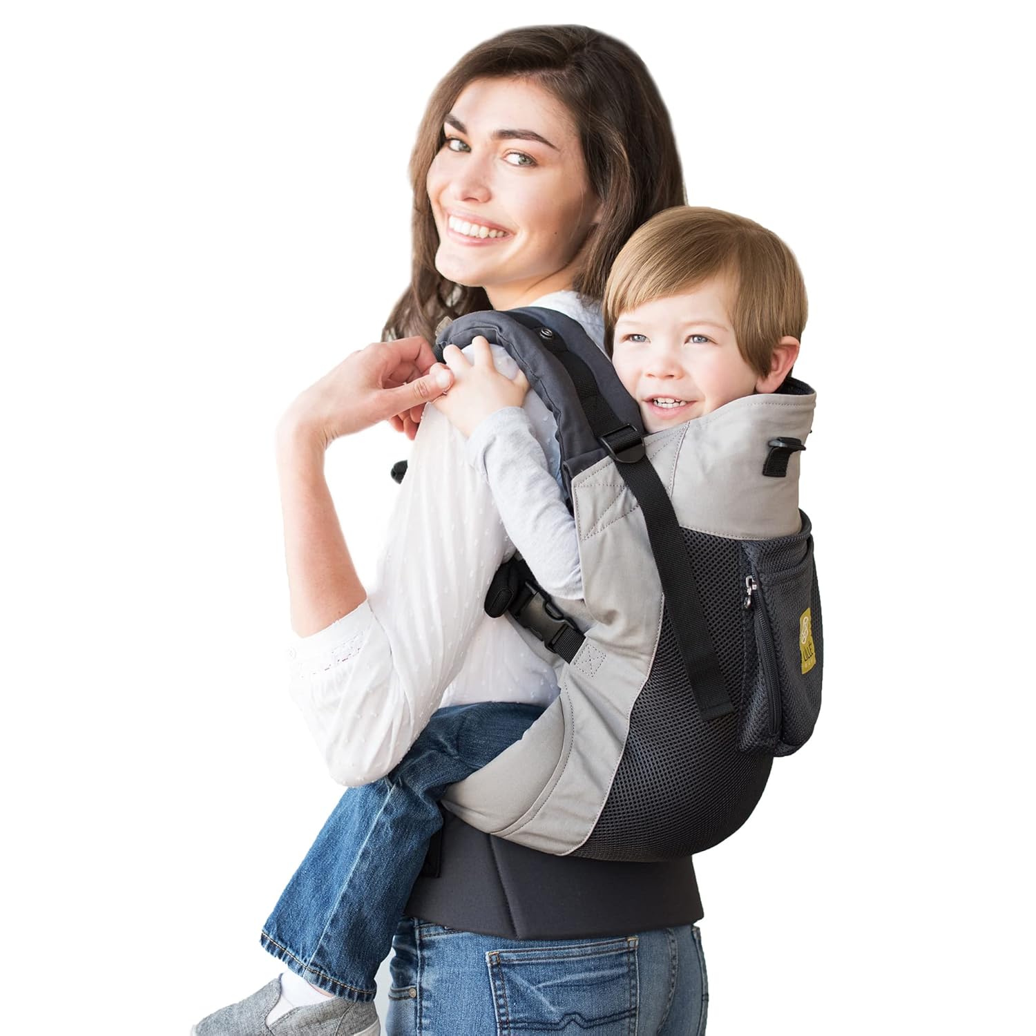 LÍLLÉbaby 3-in-1 Ergonomic CarryOn Airflow Toddler Carrier with Lumbar Support & Breathable Mesh (25-60 lbs), Supportive & Comfortable, Multi-Position Carrying for Hiking & Travel (Charcoal/Silver) - Image 2