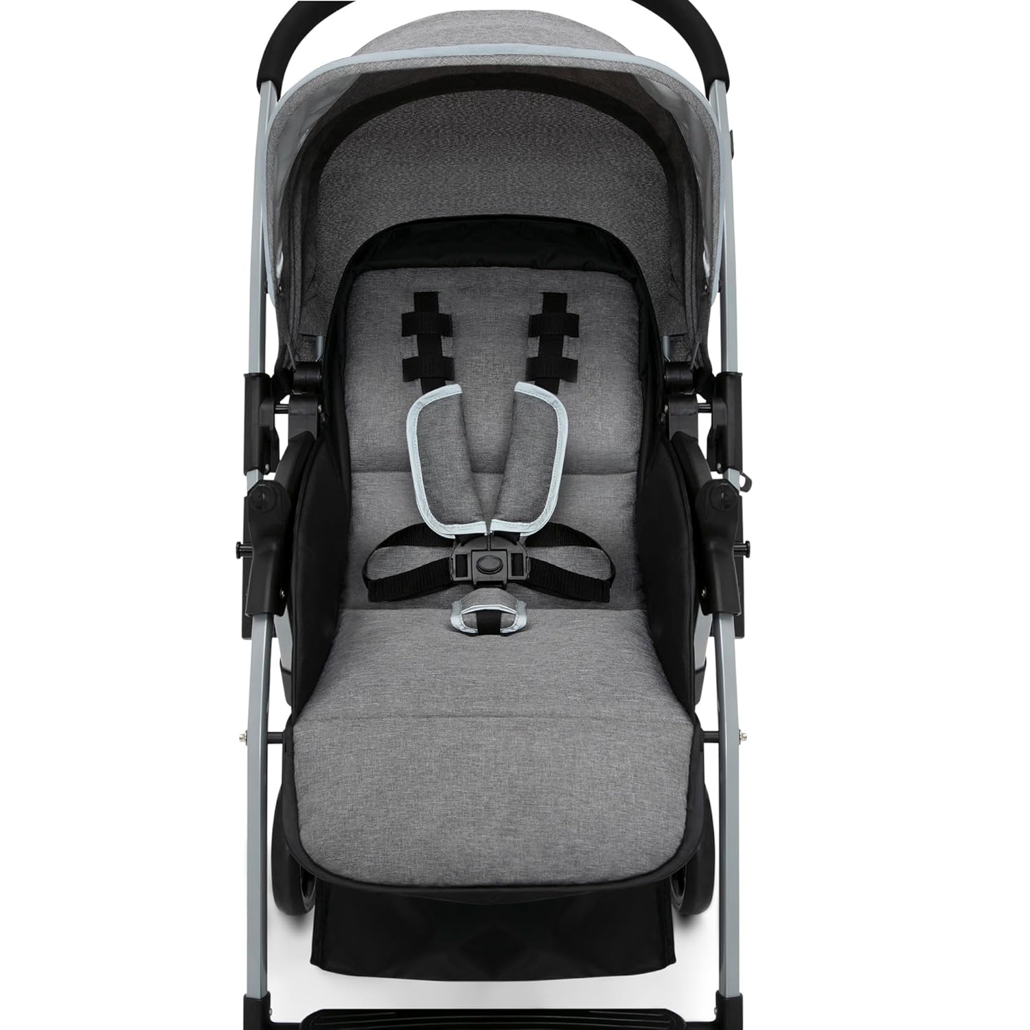 Jeep Unlimited Reversible Handle Stroller, Grey Tweed - Image 12