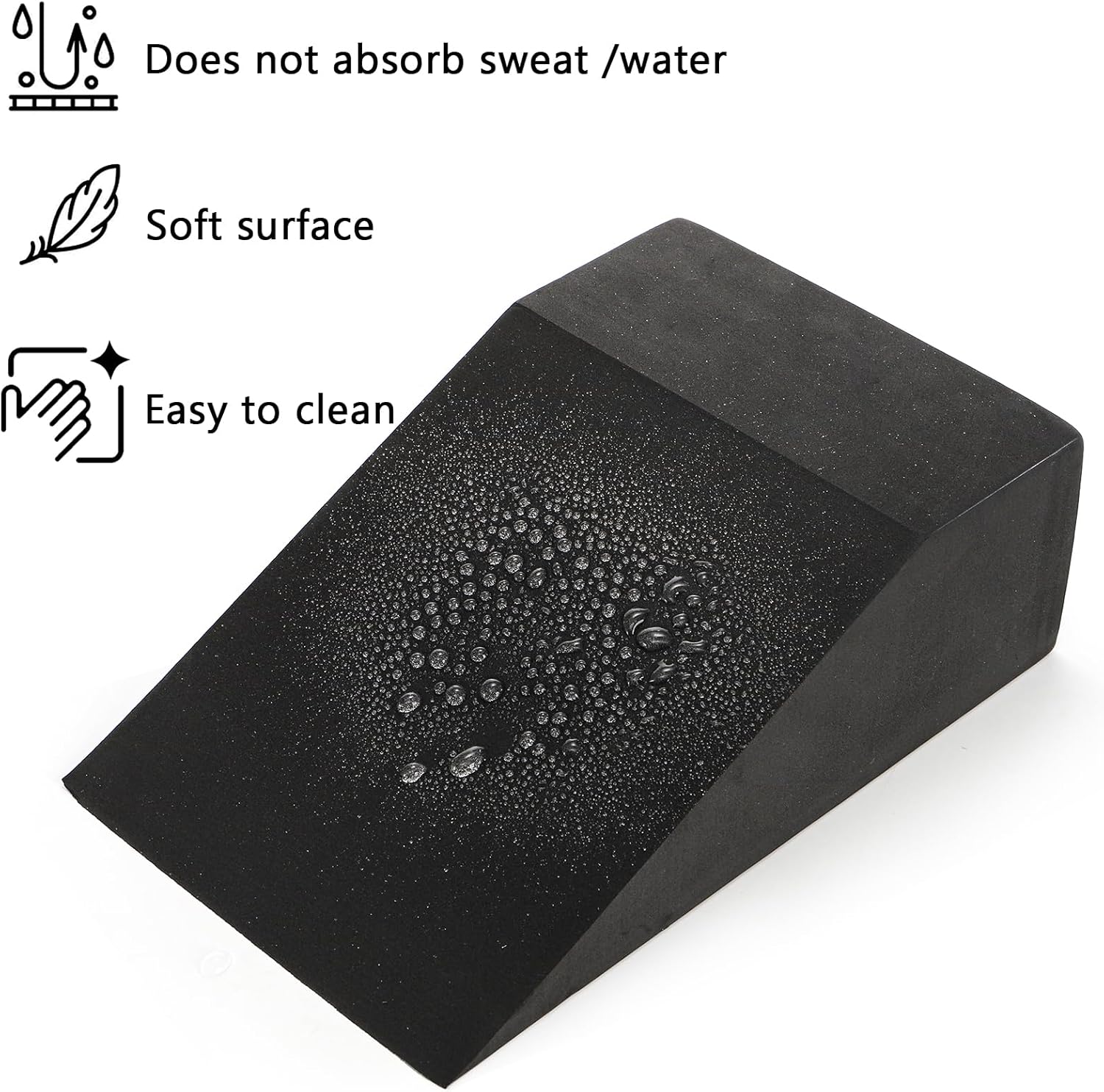 Yesland 2 Pcs Yoga Foam Squat Wedge Blocks, Professional Squat Ramp for Heel Elevated Squat, Lightweight Calf Stretcher Slant Board for Fitness, Squat, Push Up, Weightlifting - Image 5