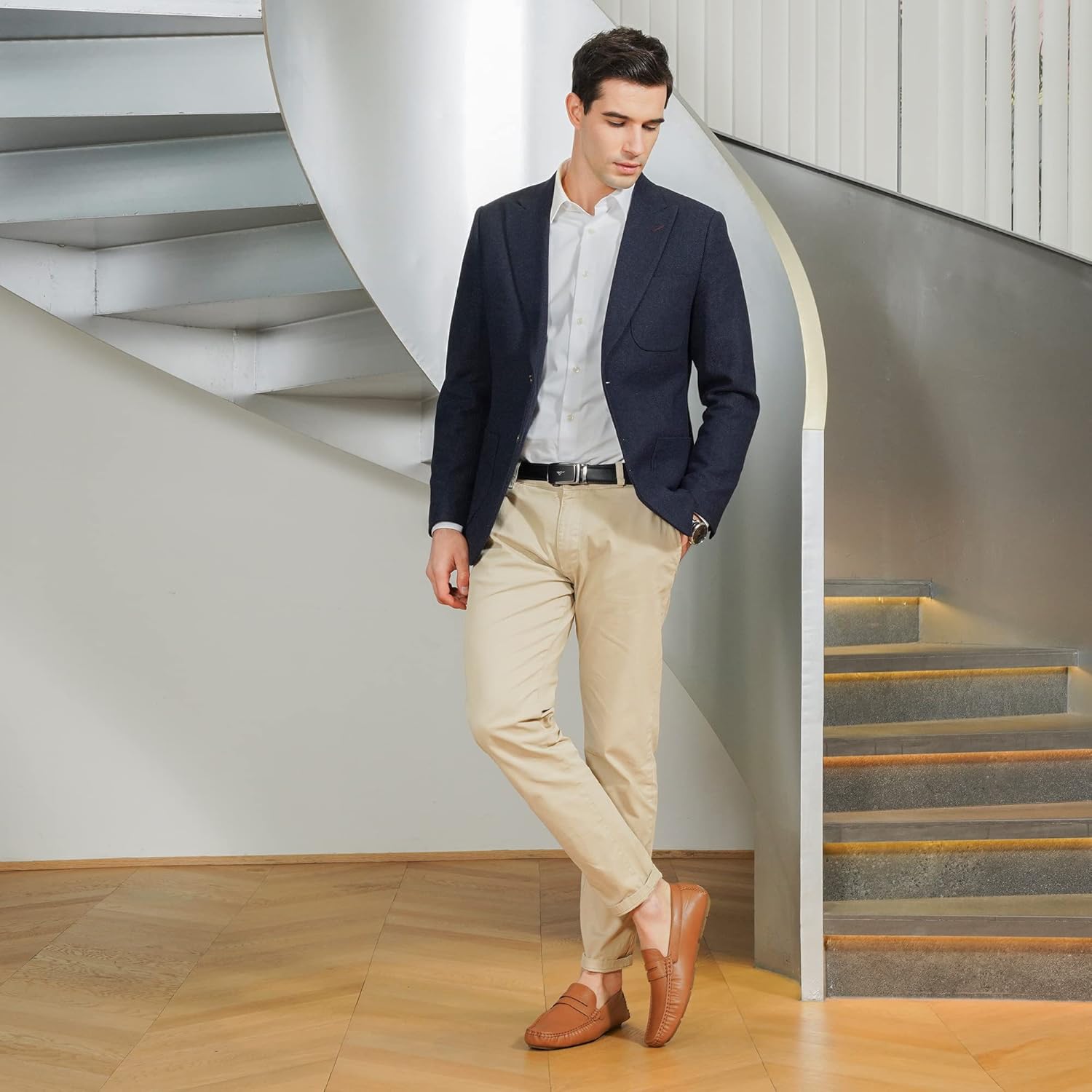 Jousen Men's Loafers Casual Slip On Shoes Soft Penny Loafers for Men Lightweight Driving Boat Shoes - Image 4