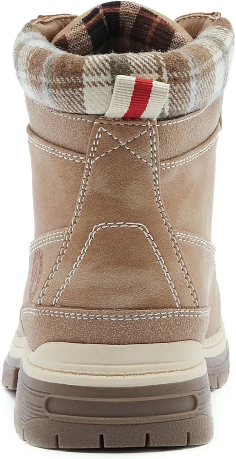 ANJOUFEMME Work Hiking Boots for Women Waterproof - Womens Outdoor Ankle Boots Lightweight Snow Winter Boots for Trekking Walking - Image 4