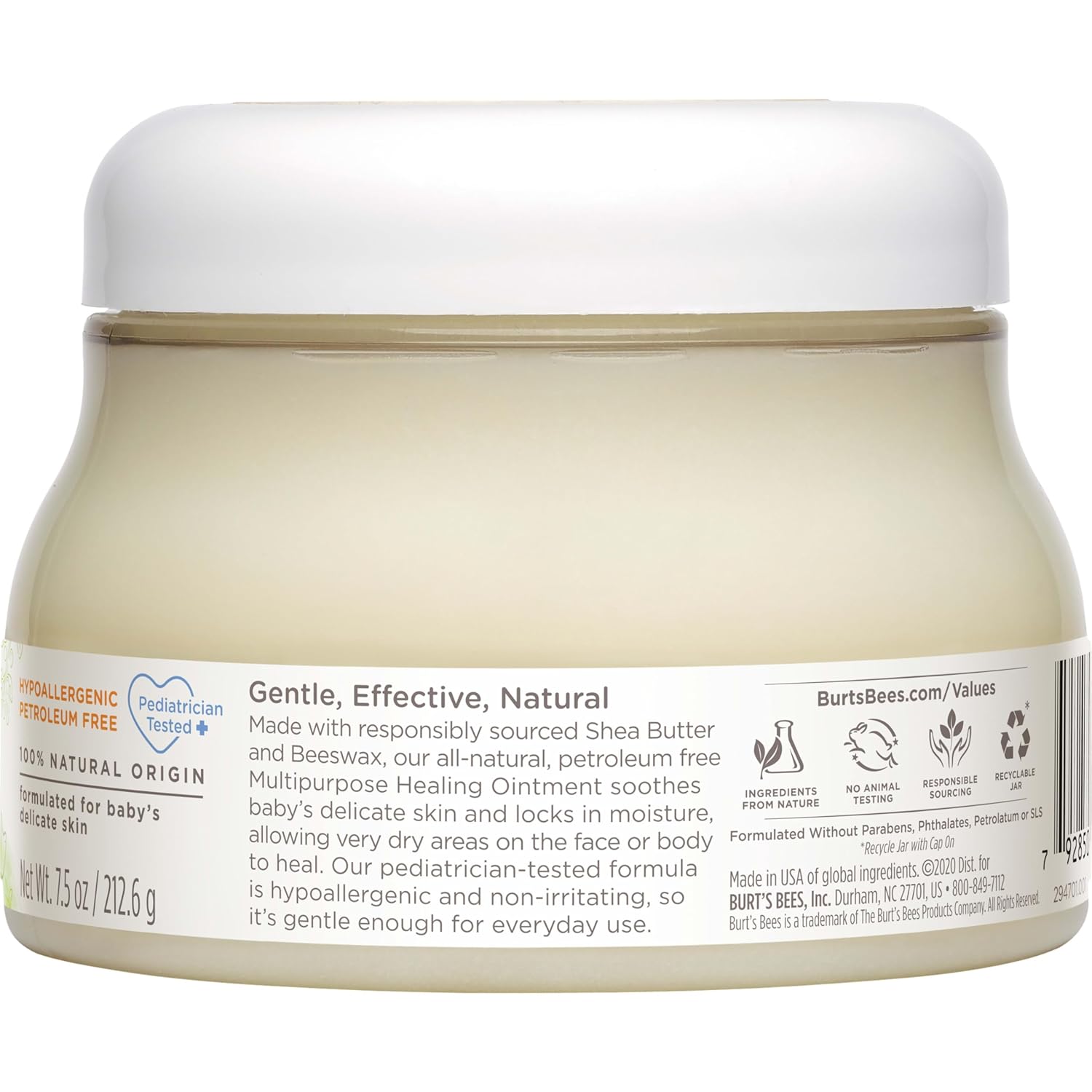 Burt's Bees Baby 100% Natural Multipurpose Healing Ointment, Face & Body Baby Ointment – 7.5 Ounce Tub - Image 16