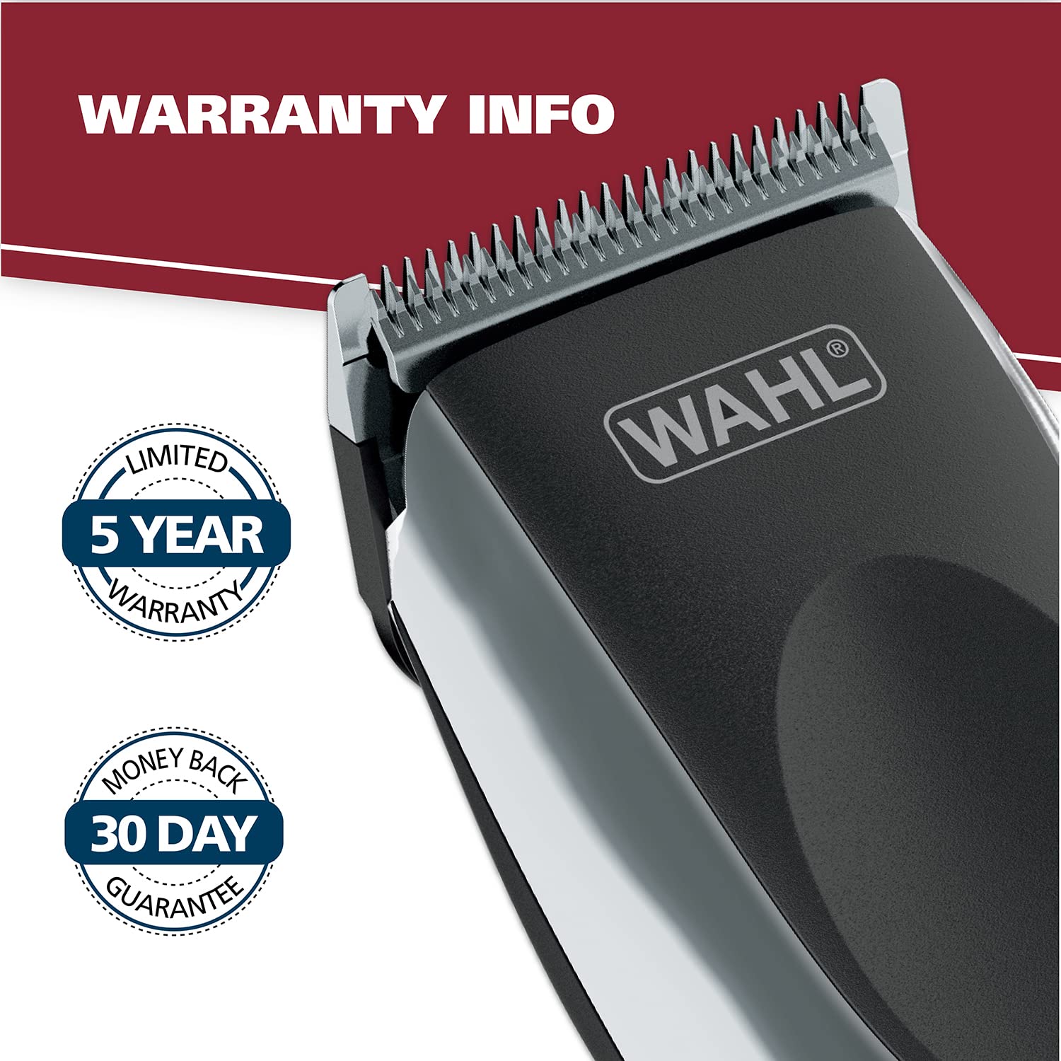 Wahl Clipper Rechargeable Cord/Cordless Haircutting & Trimming Kit for Heads, Longer Beards, & All Body Grooming - Model 79434 - Image 9