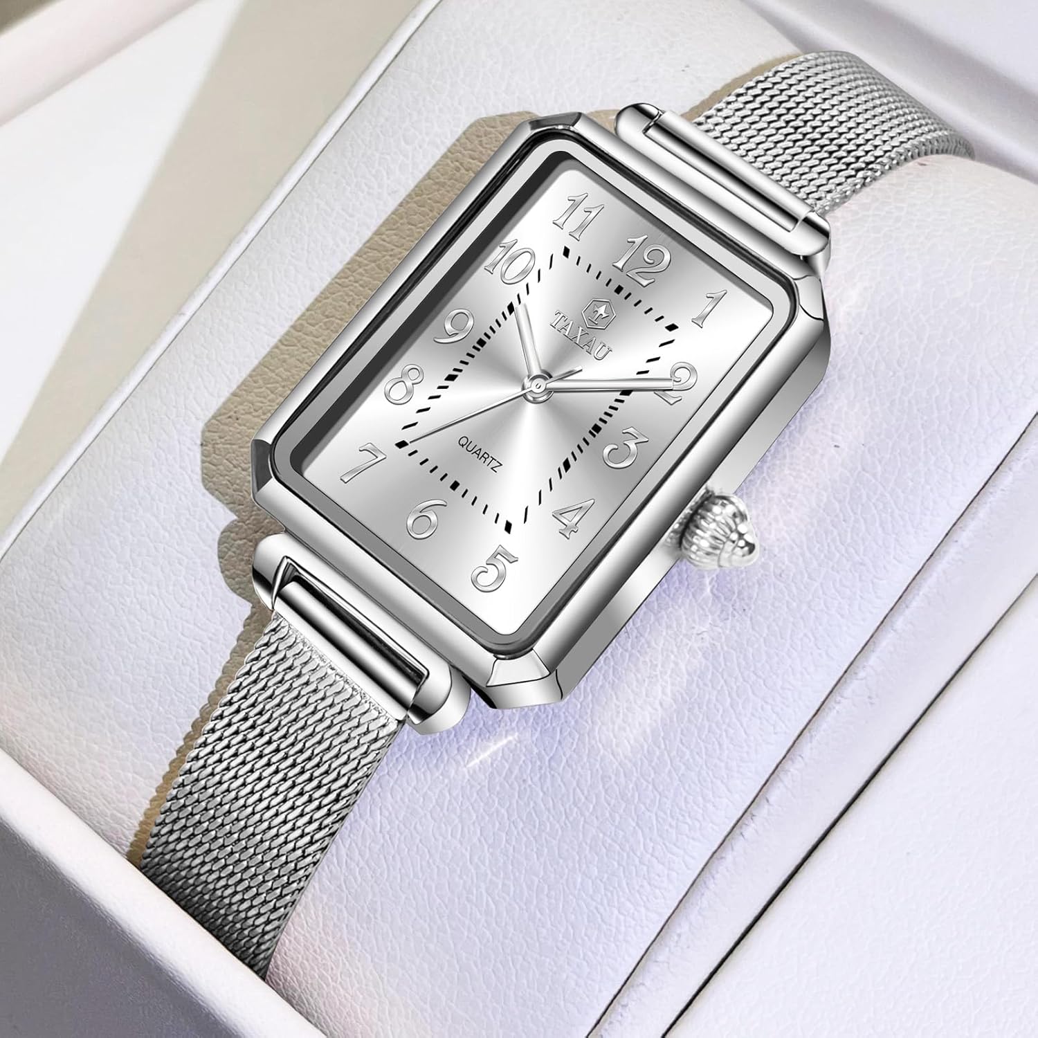 Womens Watch Fashion Dress Mesh Strap Waterproof Watches for Women Elegant Dainty Analog Quartz Easy Read Ladies Watches - Image 3