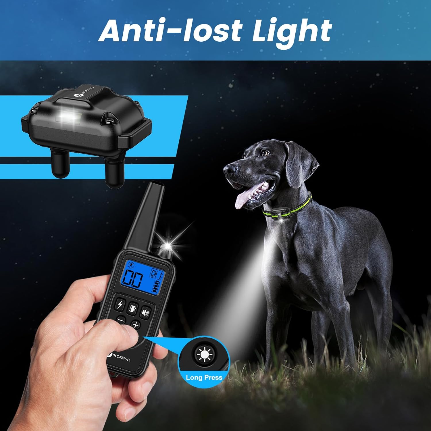 Dog Training Collar with 7 Training Modes, 2600Ft Remote Electronic Dog Shock Collar, Electric Shock Collar for Small Medium Large Dogs (Green) - Image 4