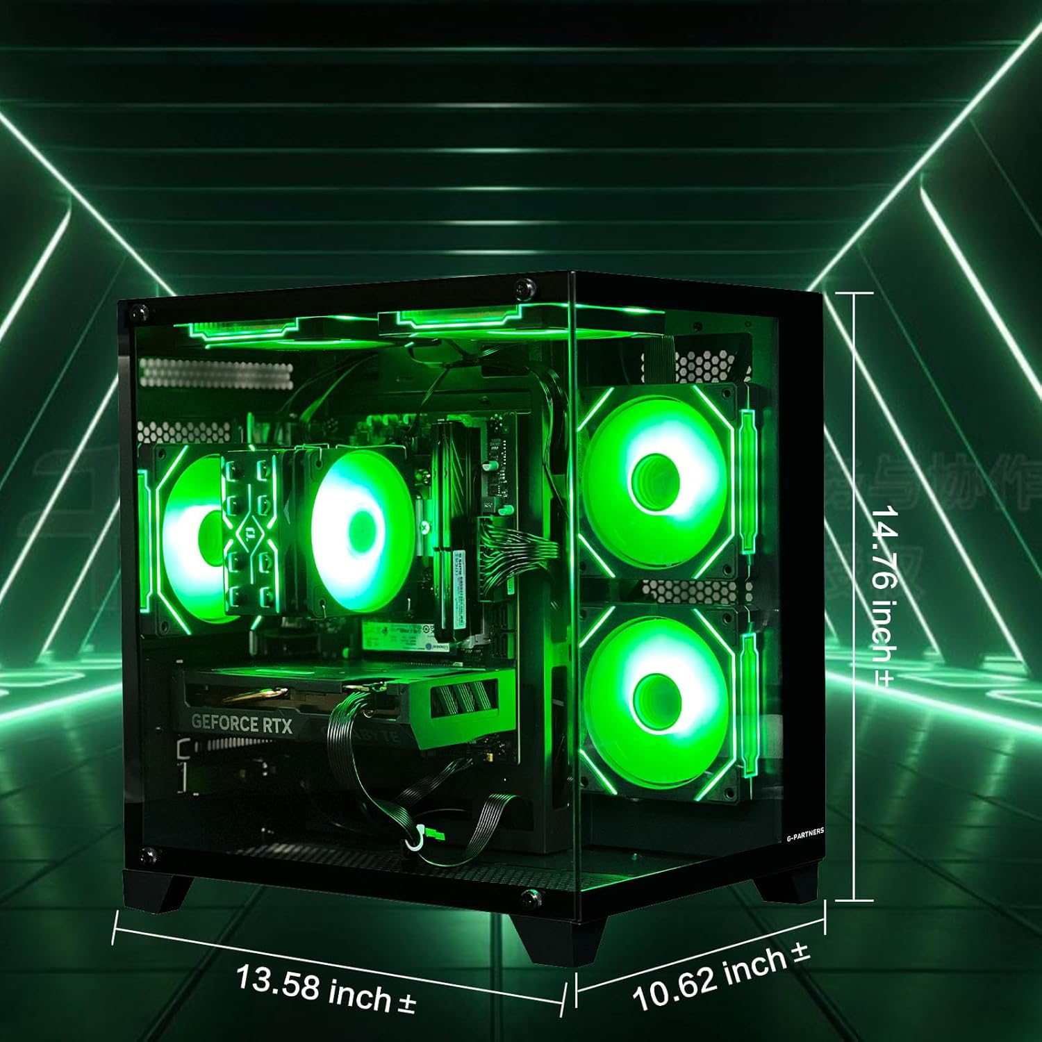 Gaming PC Desktop Computer Intel Core i5 12400F RTX 4060 8GB Gaming Computer 32GB RAM DDR4 1TB SSD PC Desktop,ARGB Fan,Prebuilt Computer Tower - Image 6