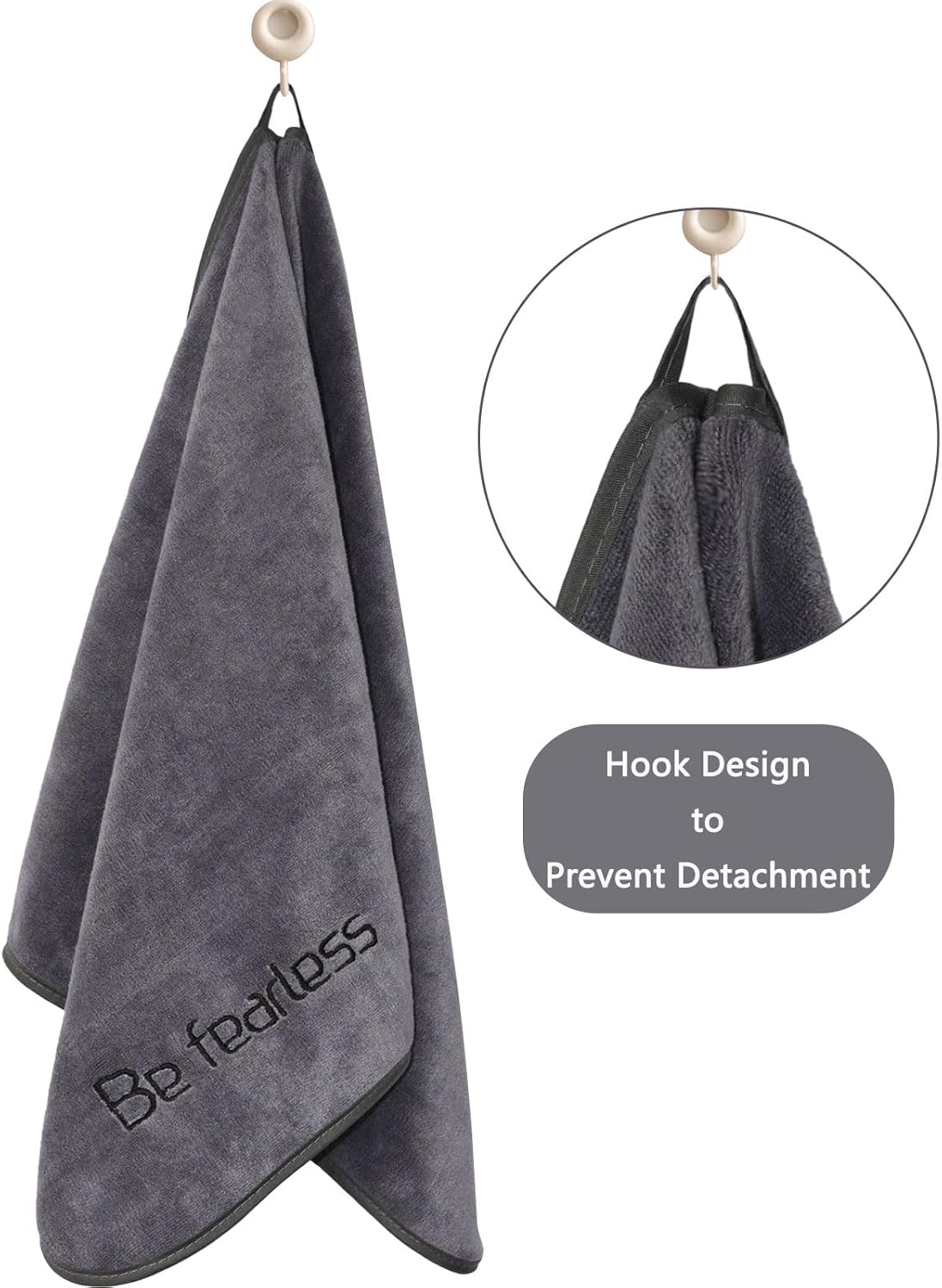 Microfiber Gym Towels Bigger Size Super Soft for Exercise Fitness, Sports, Workout, 380-GSM 15-Inch x 31-Inch Quick-Drying Towels (3 Pack, Grey+Blue+Purple) - Image 8