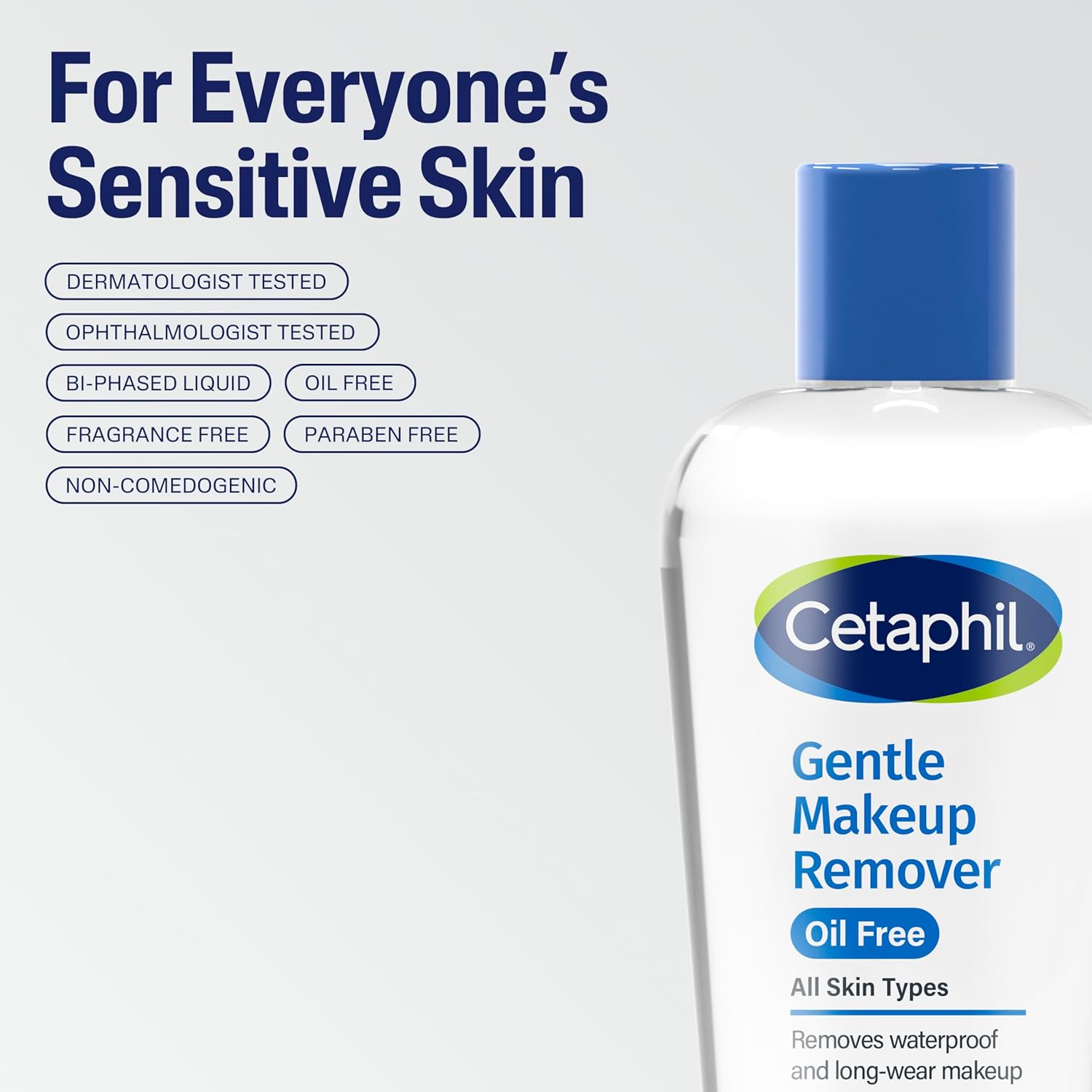 Cetaphil Gentle Waterproof Makeup Remover, Oil-Free Formula Suitable for Sensitive Skin, 6.0 Fluid Ounce - Image 8
