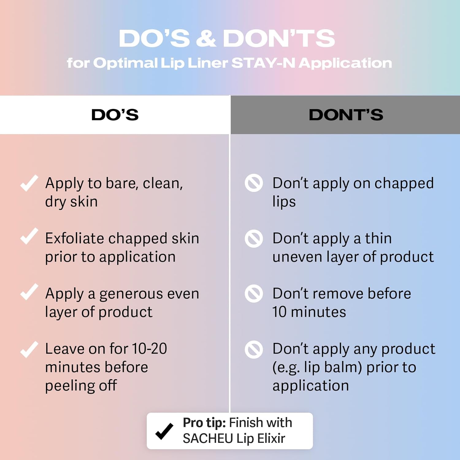 Sacheu Lip Liner Stay-N - Peel Off Lip Stain. Long Lasting Matte Lip Tattoo, Transfer Proof Lipstain Infused with Hyaluronic Acid & Vitamin E, for All Skin Types. Vegan and Cruelty-Free, nOOHde - Image 7