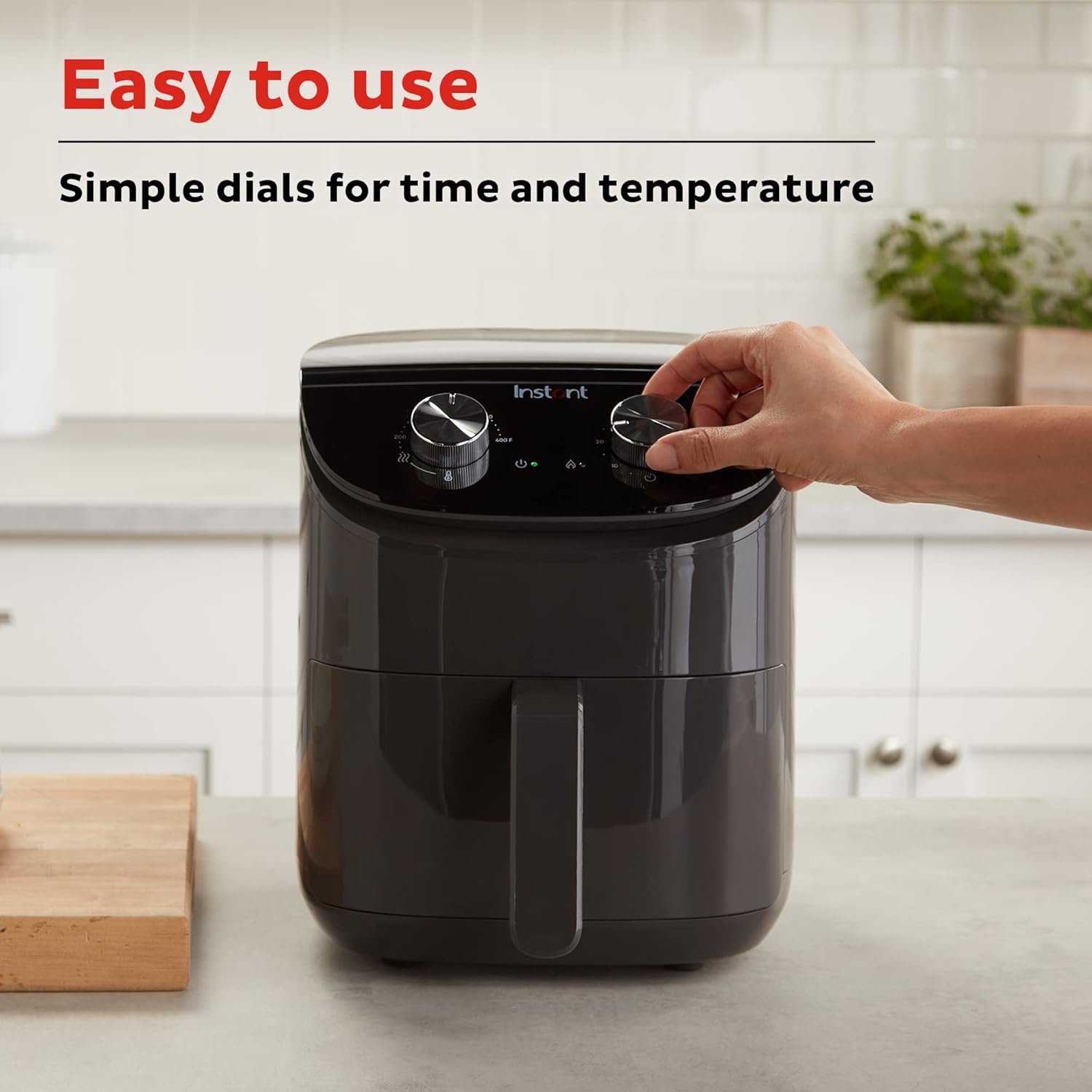 Instant Pot Essentials 4QT Air Fryer with EvenCrisp Technology that Crisps and Reheats, Easily Adjust Time & Temperature For Quick Meals, 100+ In-App Recipes, from the Makers of Instant Pot, Black - Image 4