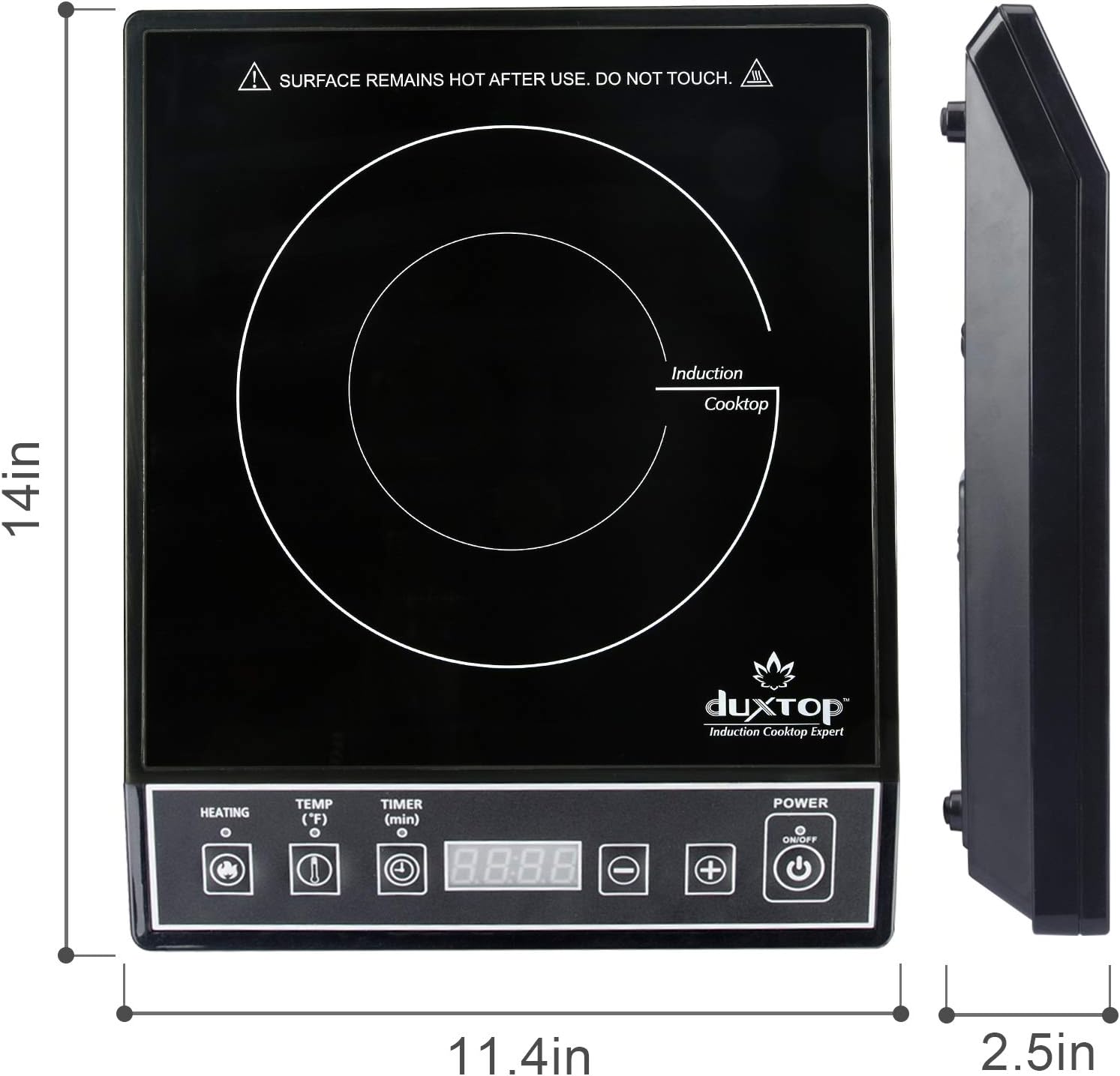 Duxtop 1800W Portable Induction Cooktop Countertop Burner, Black 9100MC/BT-M20B - Image 7
