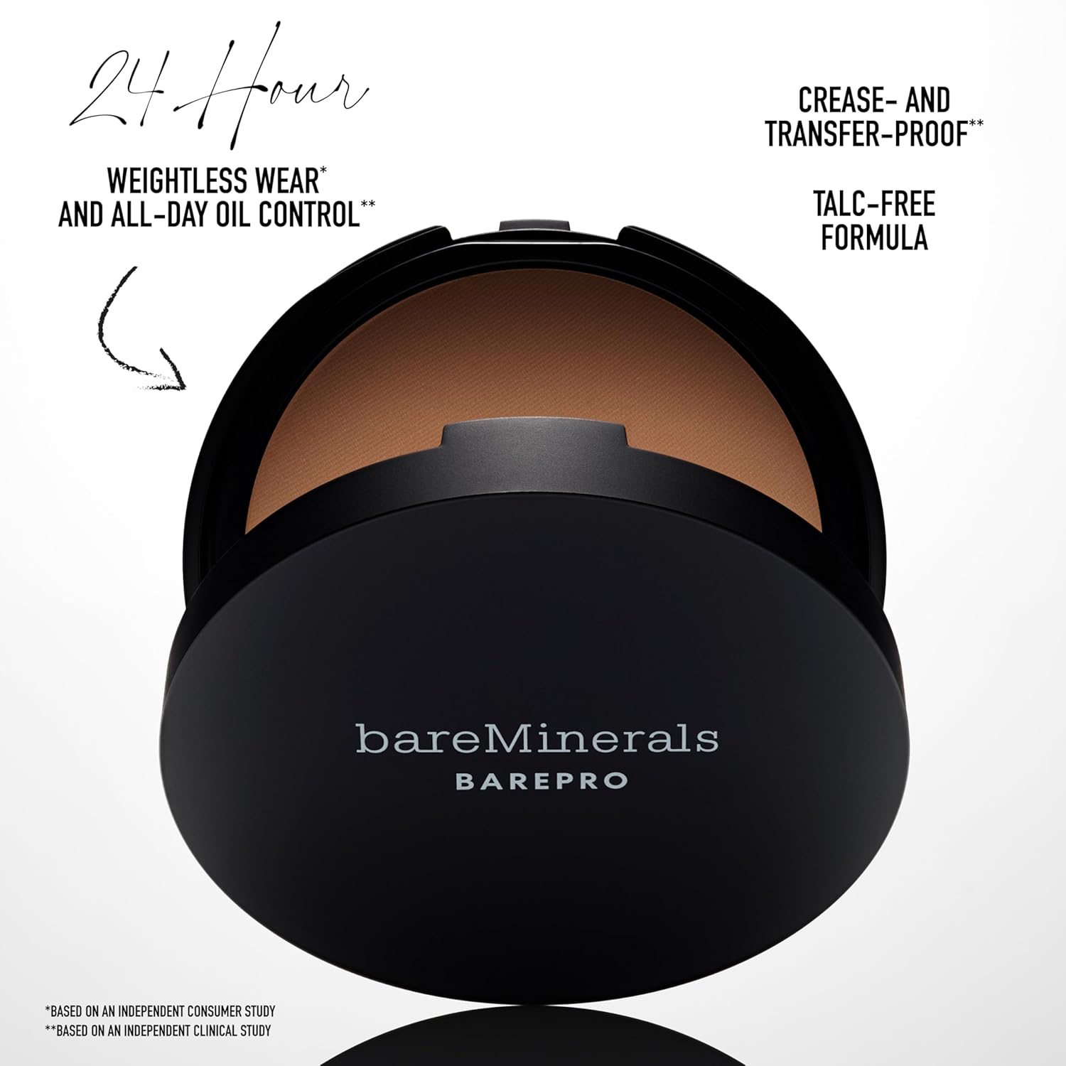bareMinerals Barepro Skin-Perfecting Powder Foundation, Matte Pressed Powder Foundation Full Coverage with Plant-Based Squalene, Oil Control, Vegan - Image 5