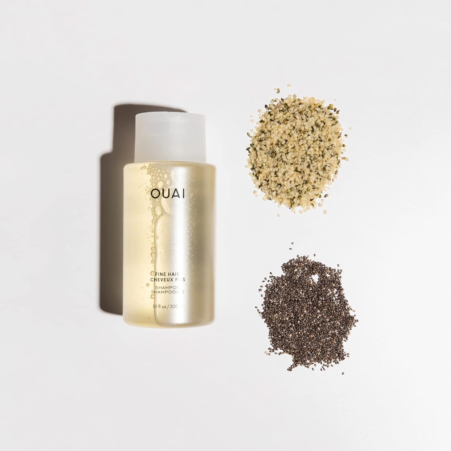 OUAI Fine Shampoo and Conditioner Set - Sulfate Free Shampoo and Conditioner for Fine Hair - Made with Keratin, Marshmallow Root, Shea Butter & Avocado Oil - Free of Parabens & Phthalates (10 Fl Oz) - Image 5