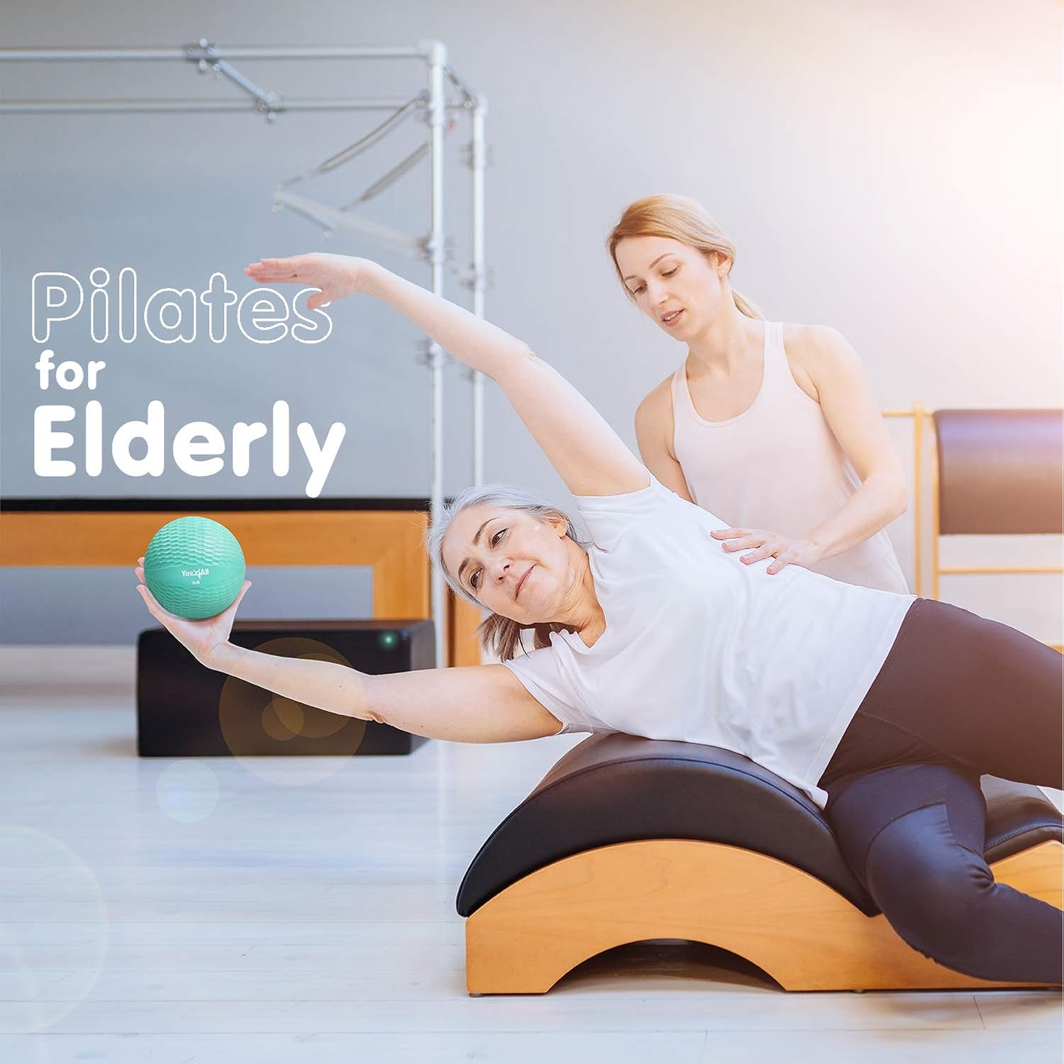 Yes4All Weighted Toning Balls for Exercise, Soft Medicine Balls for Exercise, Pilates, Yoga, Balance, Flexibility, 2-10lbs - Image 7