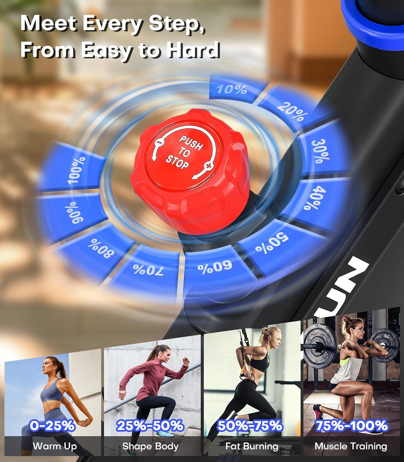 Exercise Bike, DMASUN Classic Brake Pad Stationary Bike for Home with 300 LBS Capacity, Indoor Bike with Comfortable Seat Cushion, Digital Display with Pulse - Image 5