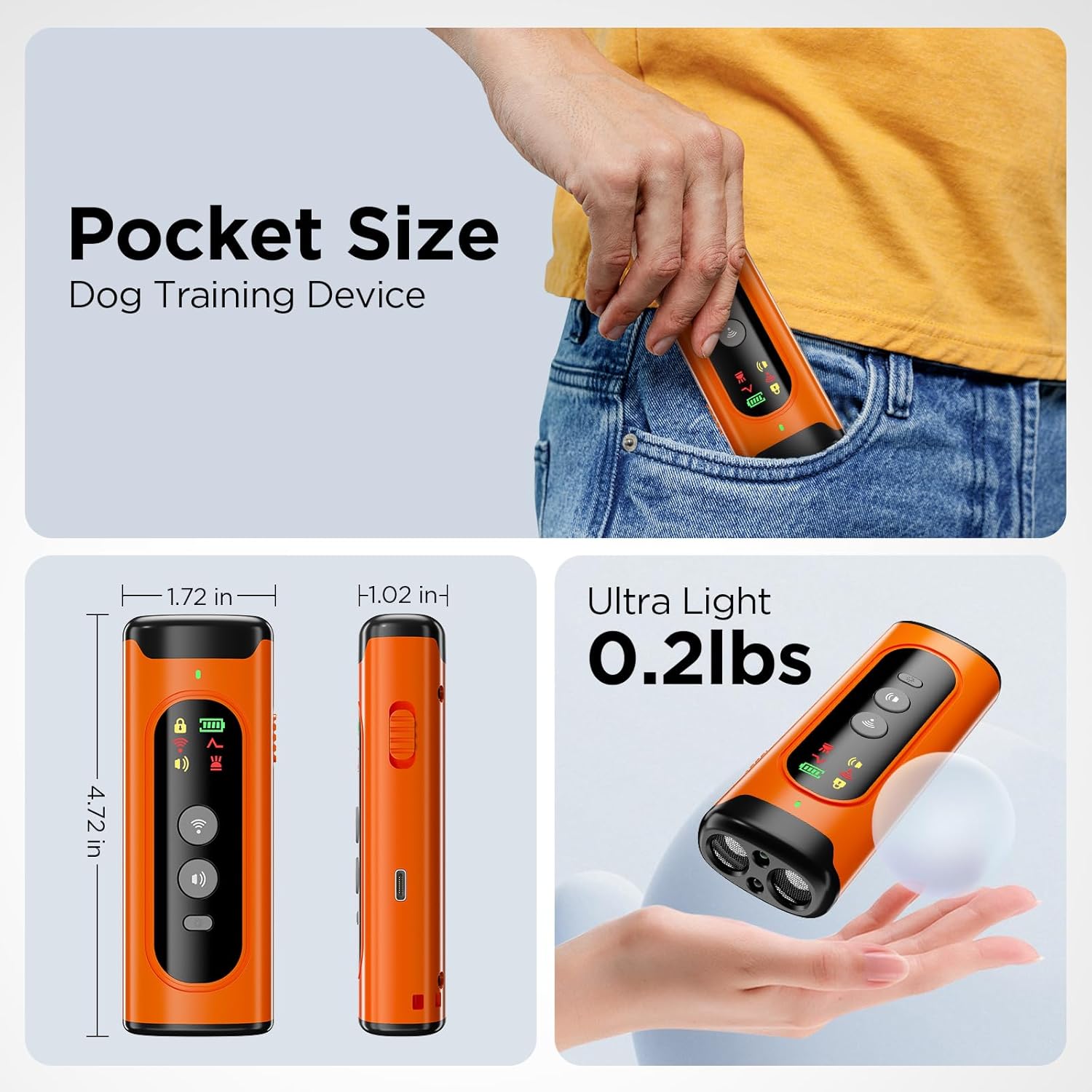 2024 Dog Bark Deterrent Device, Anti-Bark Device for Dog Training & Behavior Aid, No Need to Yell or Pat, Simply Point at The Dog Within 35ft, Ultra-Bright LED Flashlight | Bark Collar Alternative - Image 9