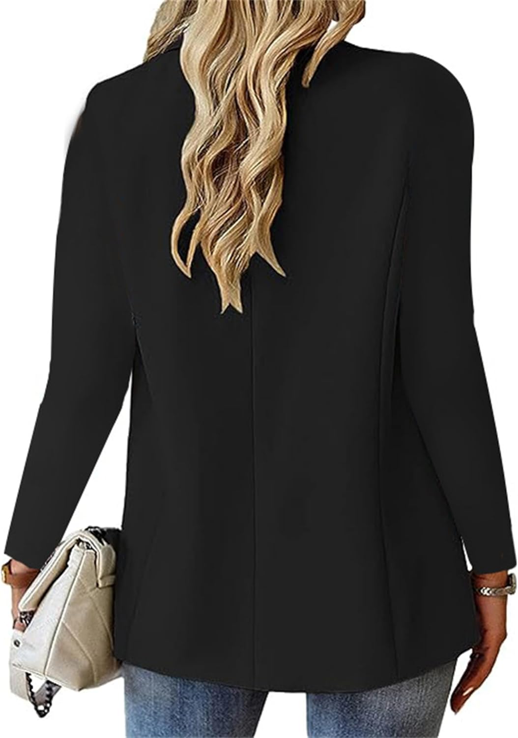 Women's Casual Blazers Business Casual Jackets Long Sleeve Cardigan Work Suit Spring Blazer - Image 4
