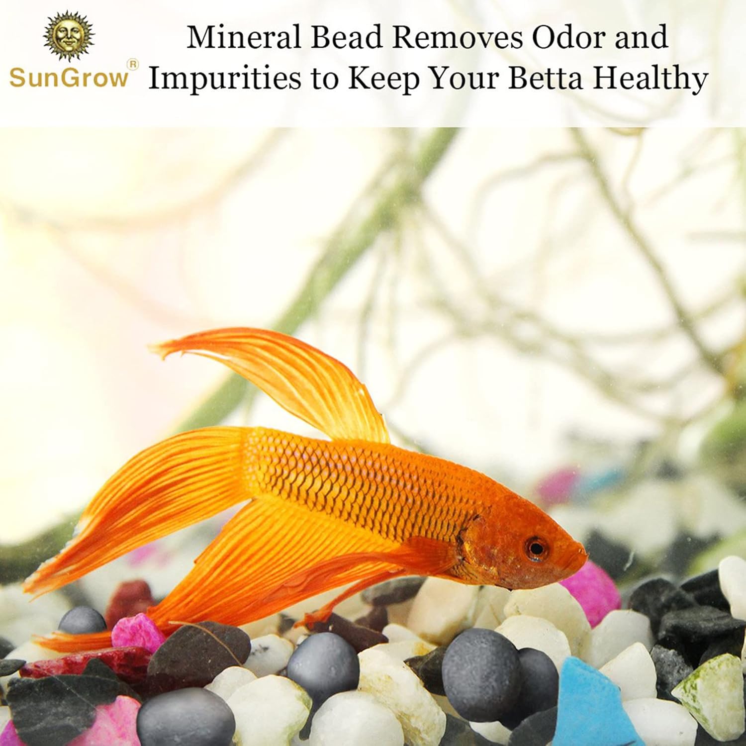 SunGrow Betta Balls, Water Conditioner with Over 30 Beneficial Elements for Tropical Fish, Freshwater Fish Tank pH Balance Decor, 0.3” Betta Fish Tank Accessories, 10 Pcs per Pack - Image 6