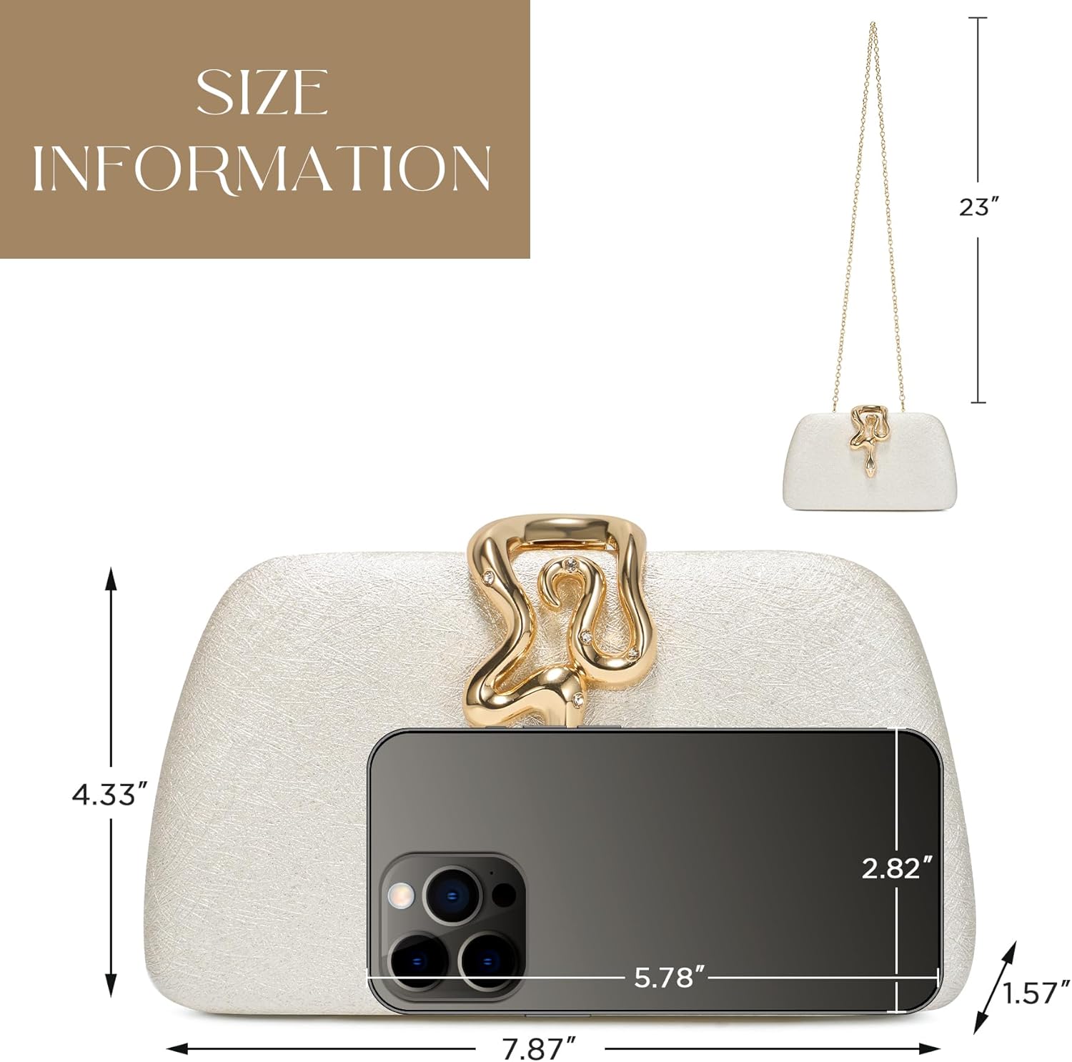 SWEETV Glitter Clutch Purses for Women Elegant Evening Bag for Parties, Weddings, and Formal Events - Image 6