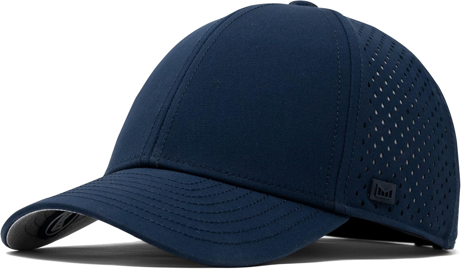 melin A-Game Hydro, Navy, Men’s Performance Snapback Hats, Water-Resistant Fitted Baseball Caps for Men & Women, Golf, Running, or Workout Hat, Small - Image 2