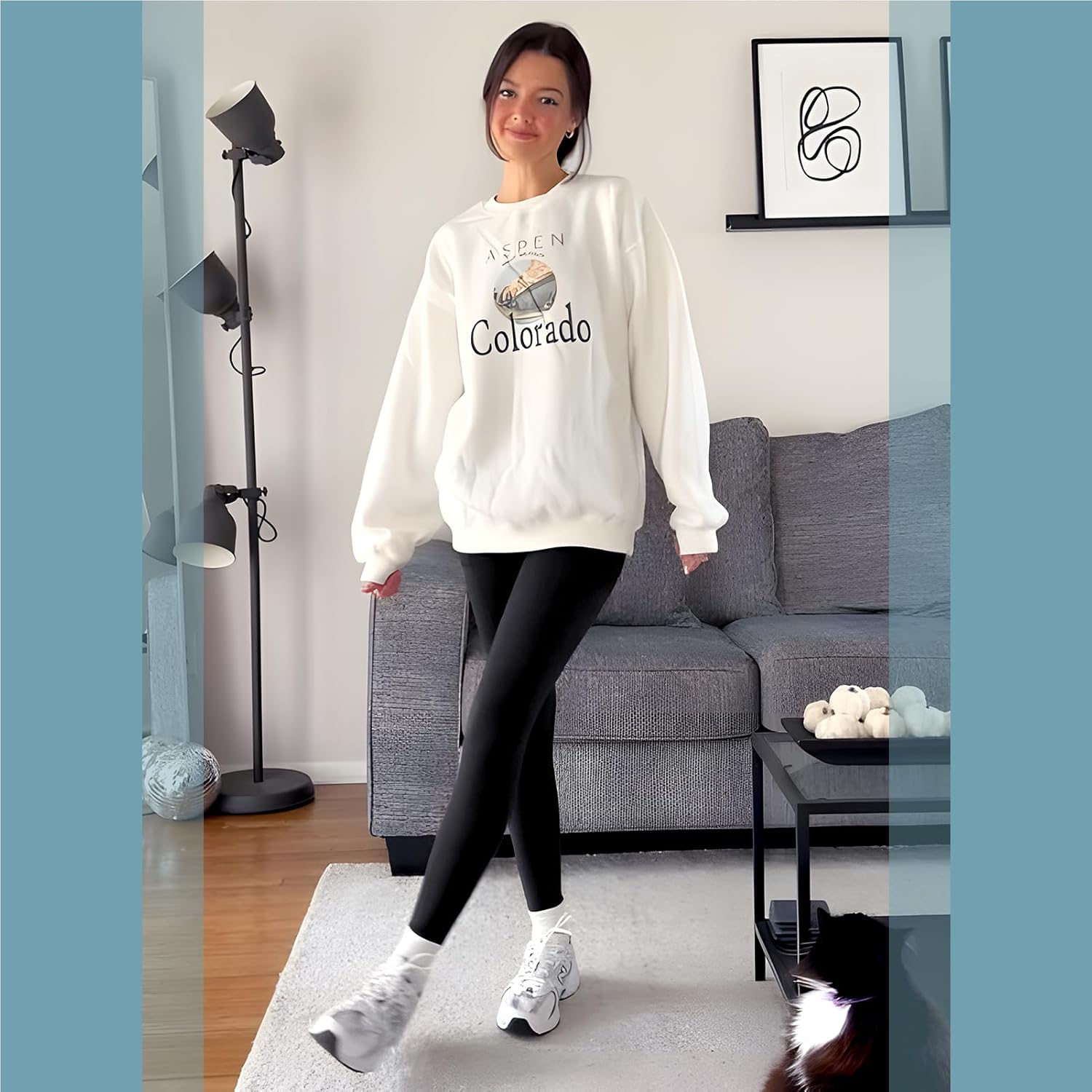 SINOPHANT High Waisted Leggings with Pockets Women, Buttery Soft Elastic Tummy Control Stretchy - Image 6