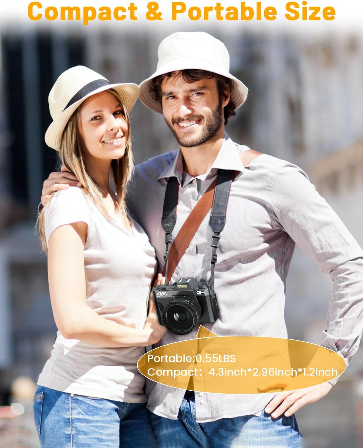 2024 Upgrade VJIANGER Digital Camera for Photography 4K 56MP Vlogging Camera for YouTube with WiFi, 180° Flip Screen, 16X Digital Zoom, 52mm Lens, 2 Batteries, 32GB Micro SD Card(Black) - Image 7