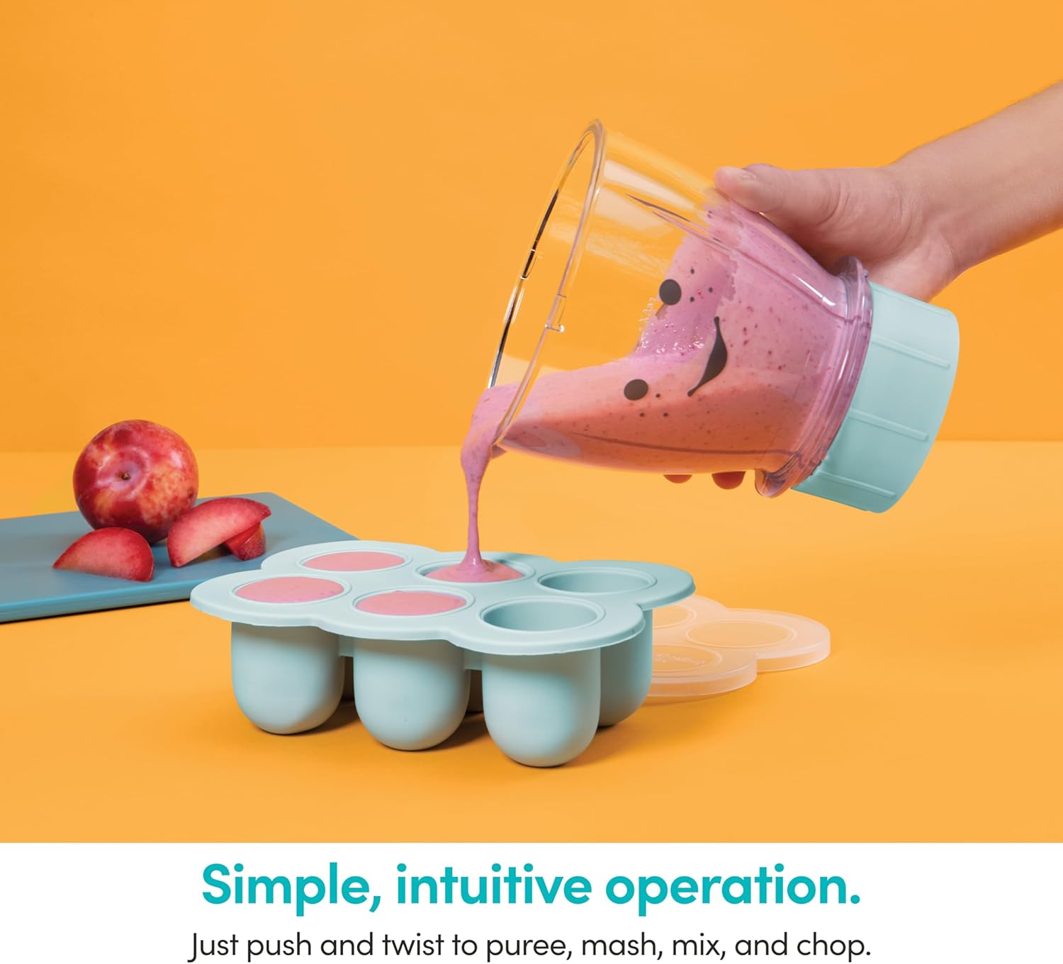 NutriBullet NBY-50100 Baby Complete Food-Making System, 32-Oz, White, Blue, Clear - Image 6