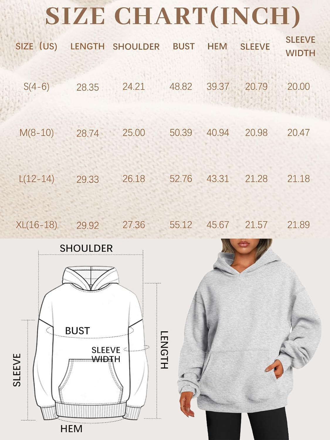 EFAN Womens Hoodies Oversized Sweatshirts Pullover Fleece Sweaters Long Sleeve Winter Fall Outfits Fashion Y2k Clothes - Image 8