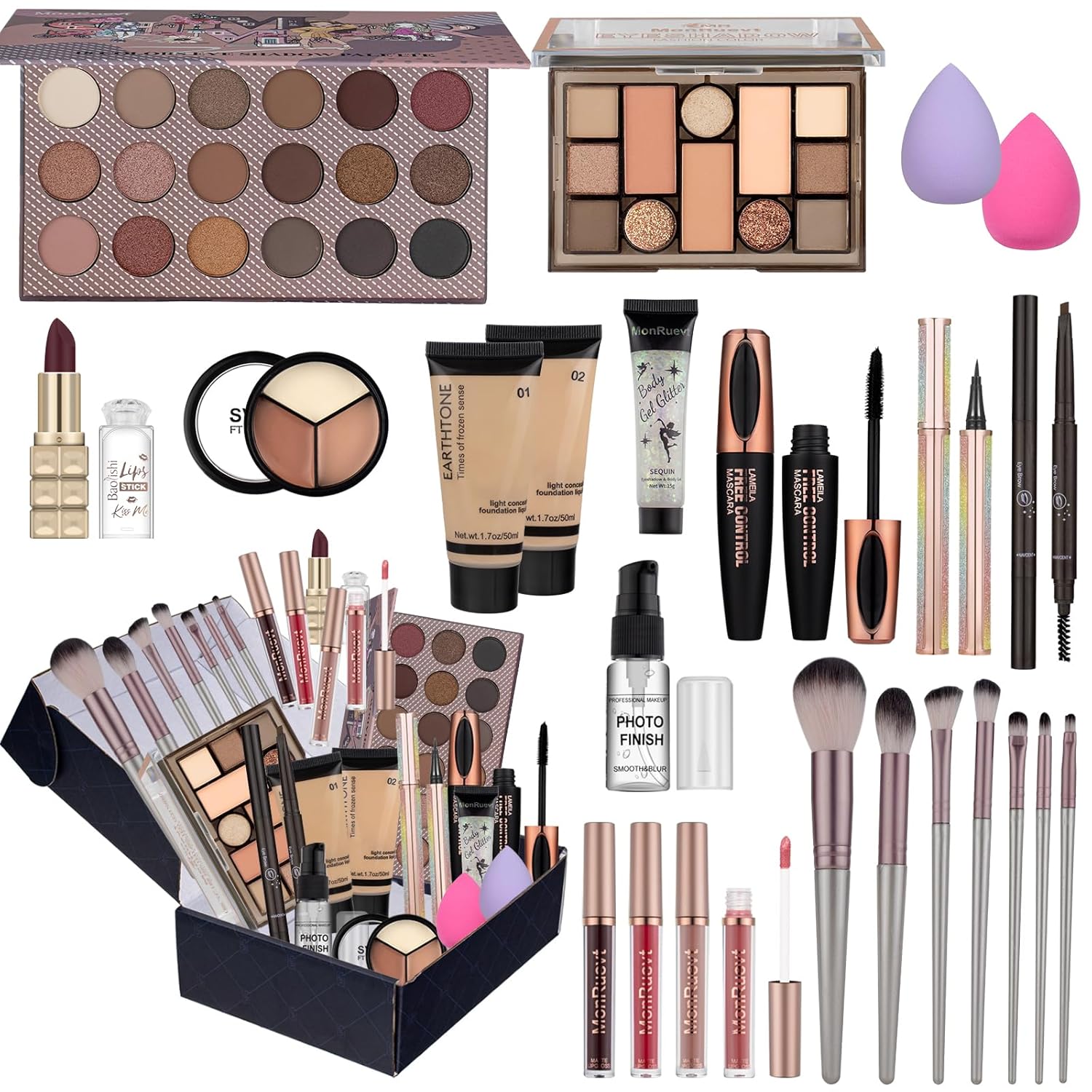 Makeup Kits for Teens Makeup Kit for Women Teenager Full Kit Makeup Set Gift for Teen Girls Eyeshadow Palette Foundation Concealer Makeup Set for Girls - Image 2