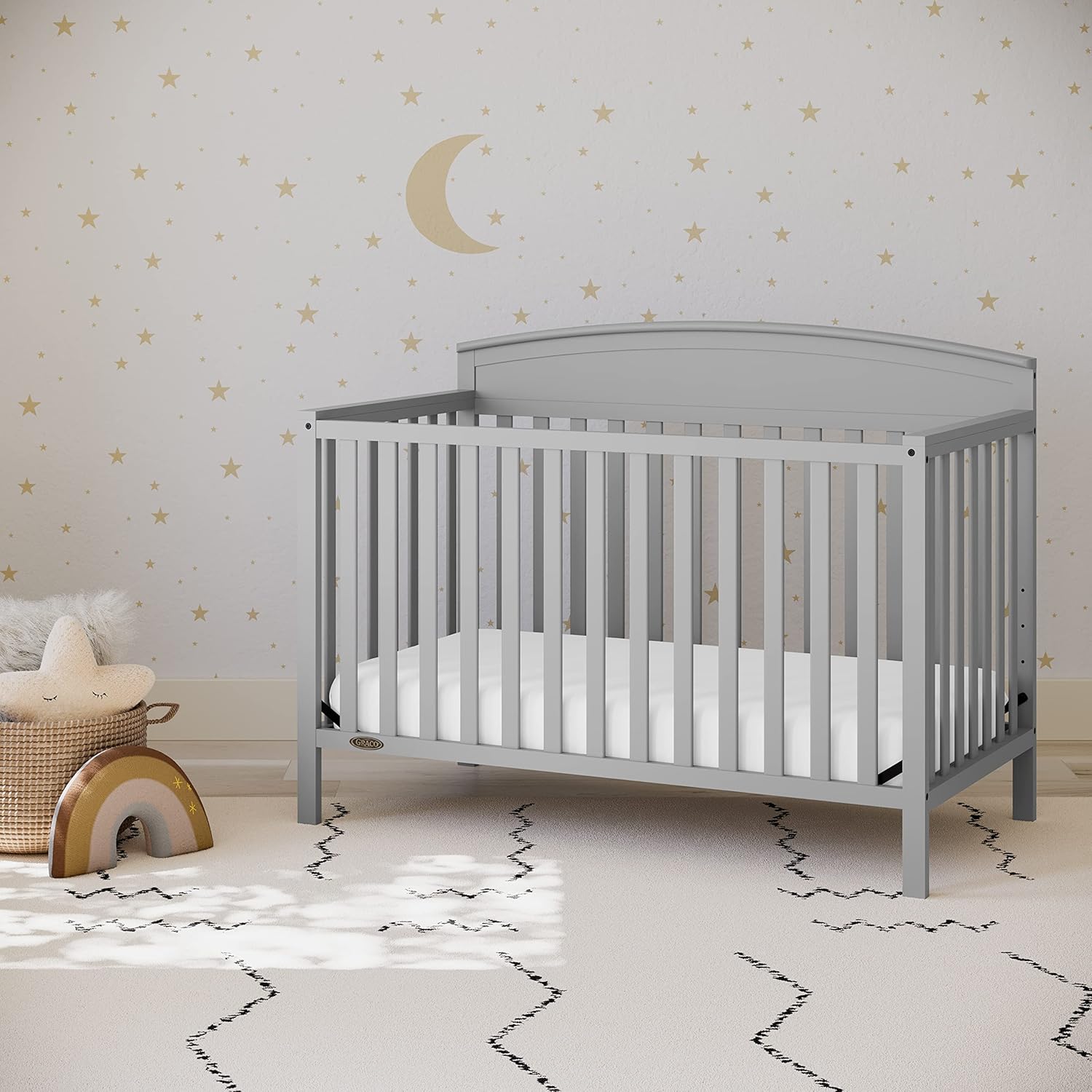 Graco Benton 5-in-1 Convertible Crib (Pebble Gray) – GREENGUARD Gold Certified, Converts from Baby Crib to Toddler Bed, Daybed and Full-Size Bed, Fits Standard Full-Size Crib Mattress - Image 3