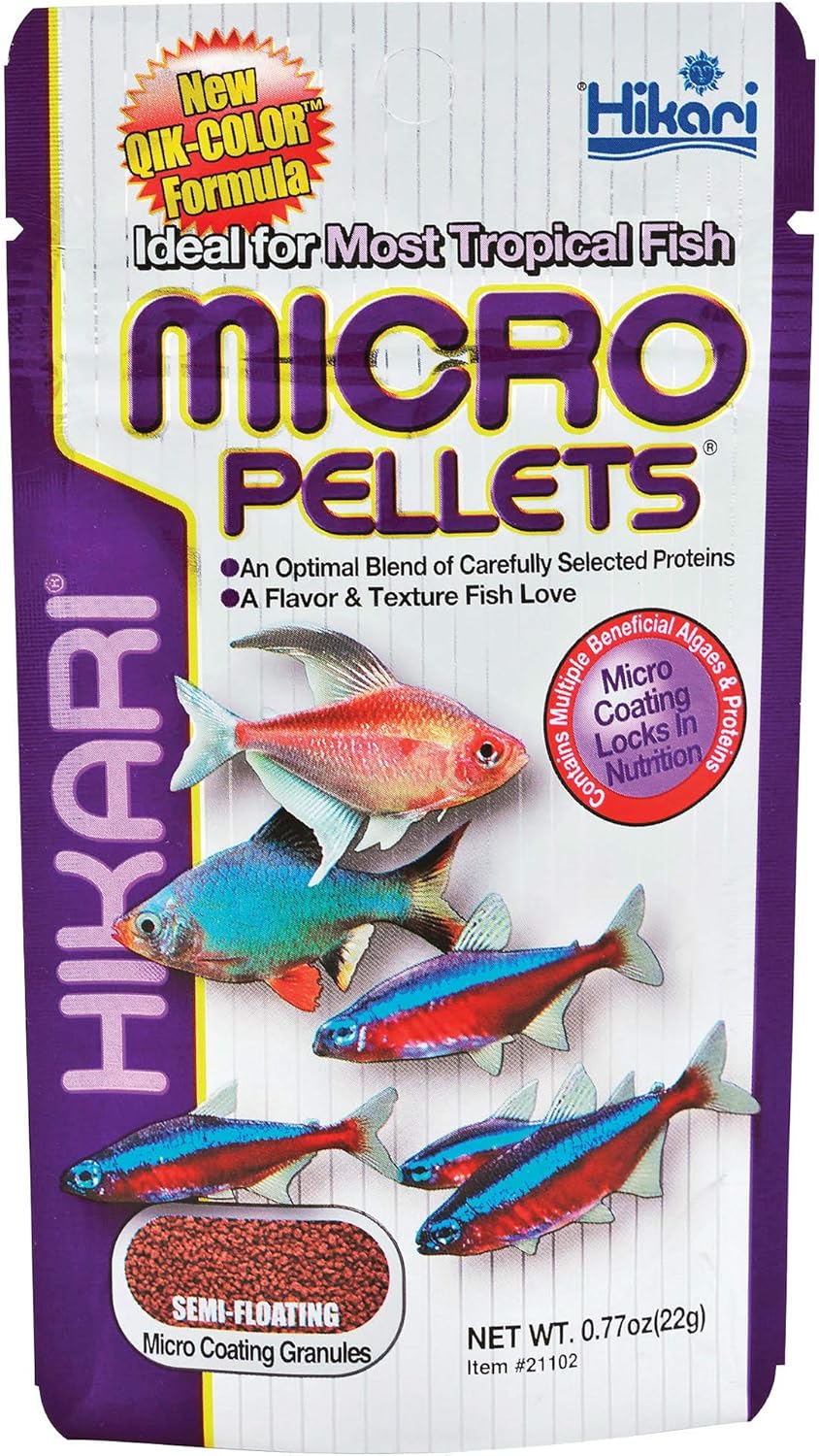 Hikari Tropical Semi-Floating Micro Pellets Fish Food, 0.77 Oz (22g) - Image 2