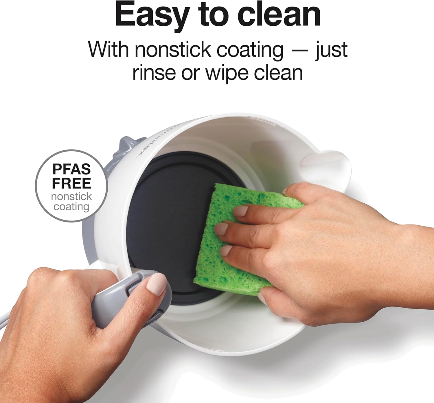 Proctor Silex 32oz Adjustable Temperature Hot Pot, Electric Kettle for Tea, Boiling Water, Cooking Noodles and Soup, White (48507PS) - Image 5