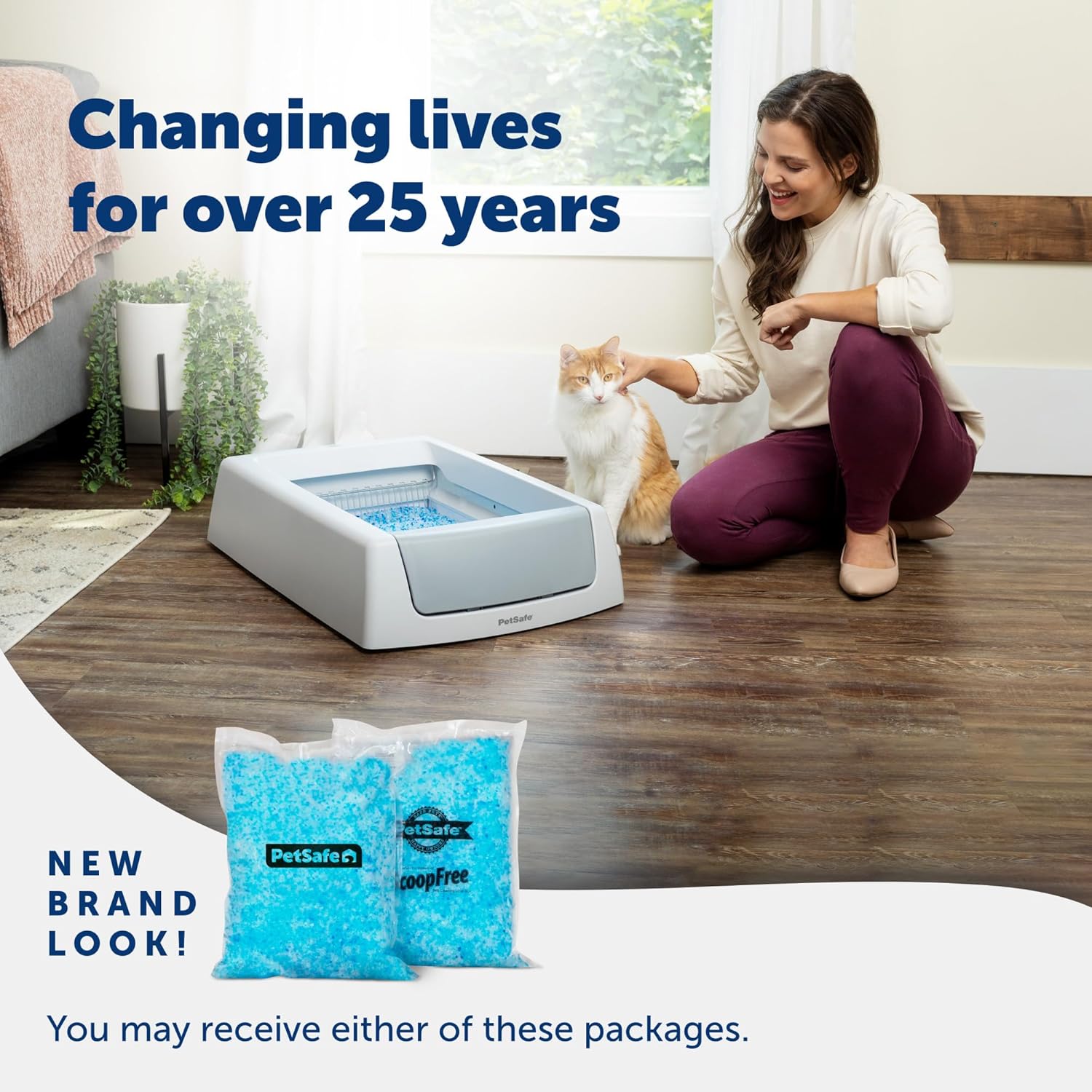 PetSafe ScoopFree Odor Control Crystal Cat Litter, Fresh Scent, 4.3 Lb Bag, Pack of 2 - Image 7