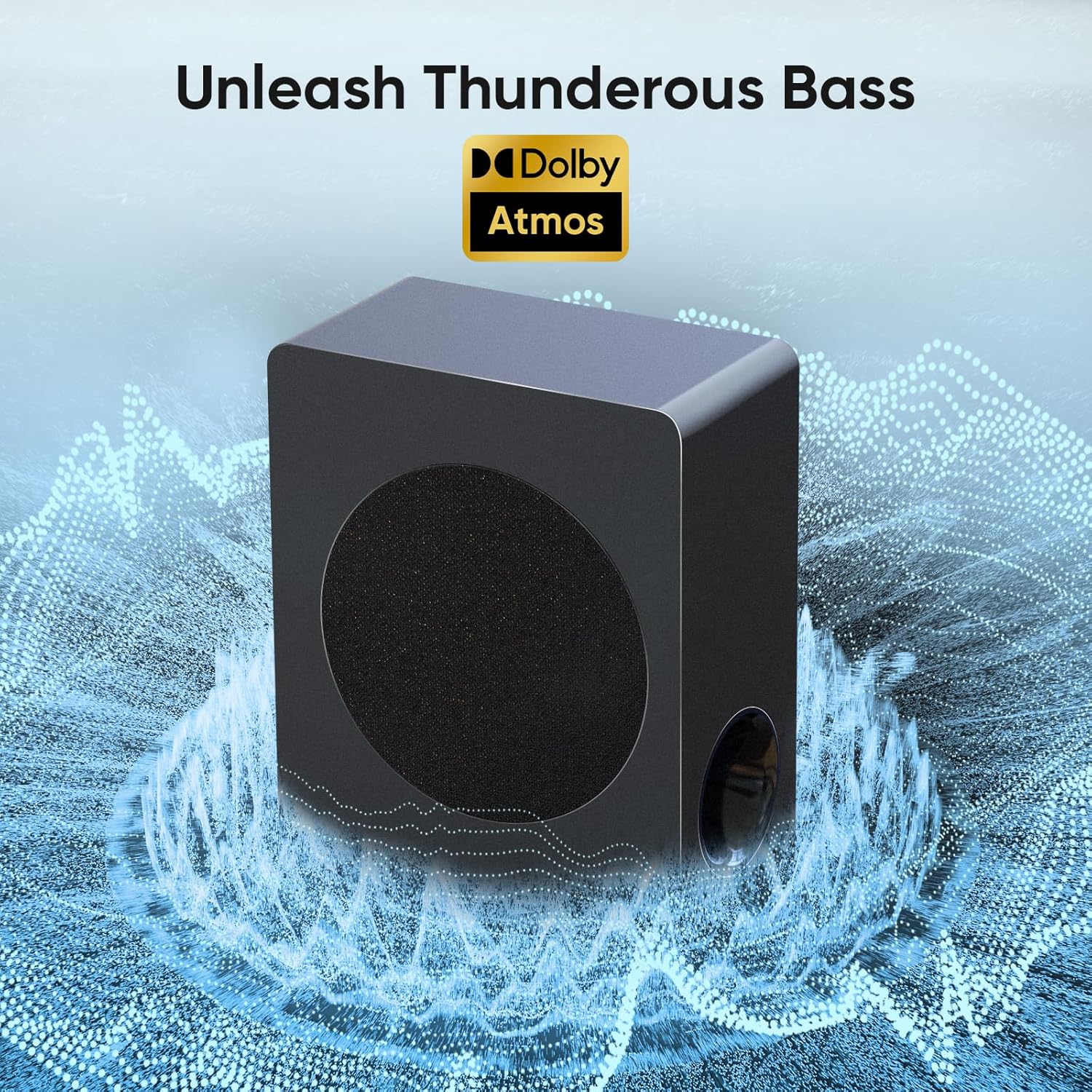 Sound bar with subwoofer, 200W 2.1 ch soundbar w/Dolby Atmos Surround Sound System, 3D Bass Adjustable Home Theater Bluetooth TV Speaker for Smart TV/Projector/PC - Image 5