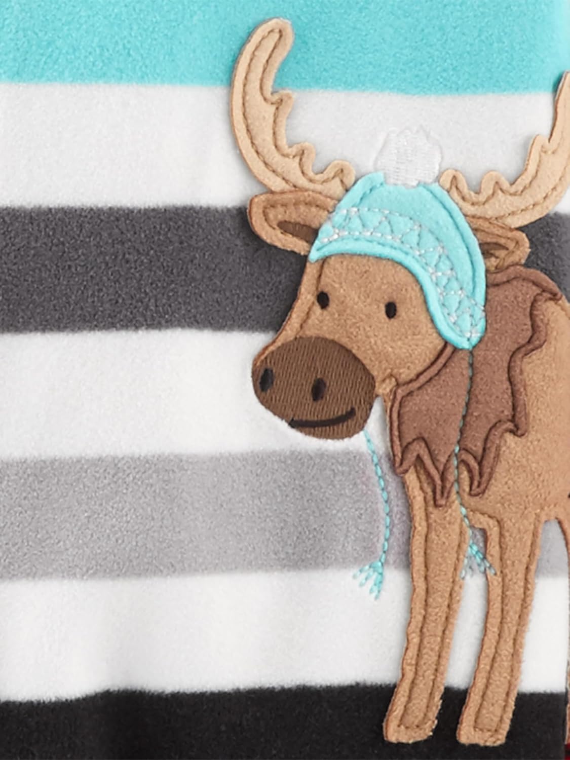 Simple Joys by Carter's Toddlers and Baby Boys' Loose-Fit Flame Resistant Fleece Footed Pajamas, Pack of 3 - Image 3