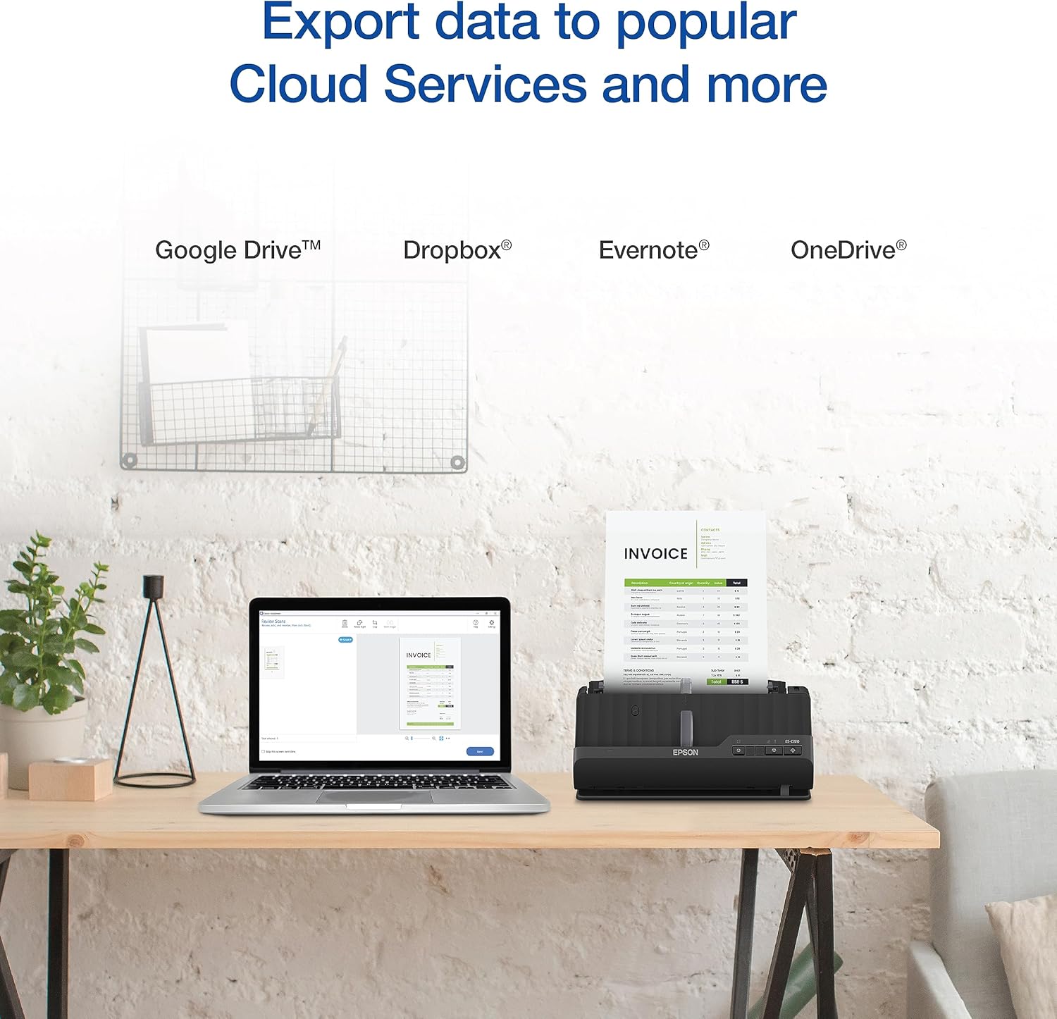 Epson Workforce ES-C220 Compact Desktop Document Scanner with 2-Sided Scanning and Auto Document Feeder (ADF) for PC and Mac - Image 7