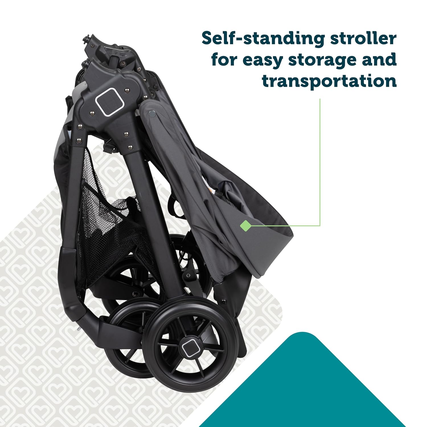 Safety 1st Smooth Ride Travel System Stroller and Car Seat OnBoard™ FLX - Efficient Infant Car Seat Stroller and Infant Car Seat and Stroller Combo, Monument - Image 9