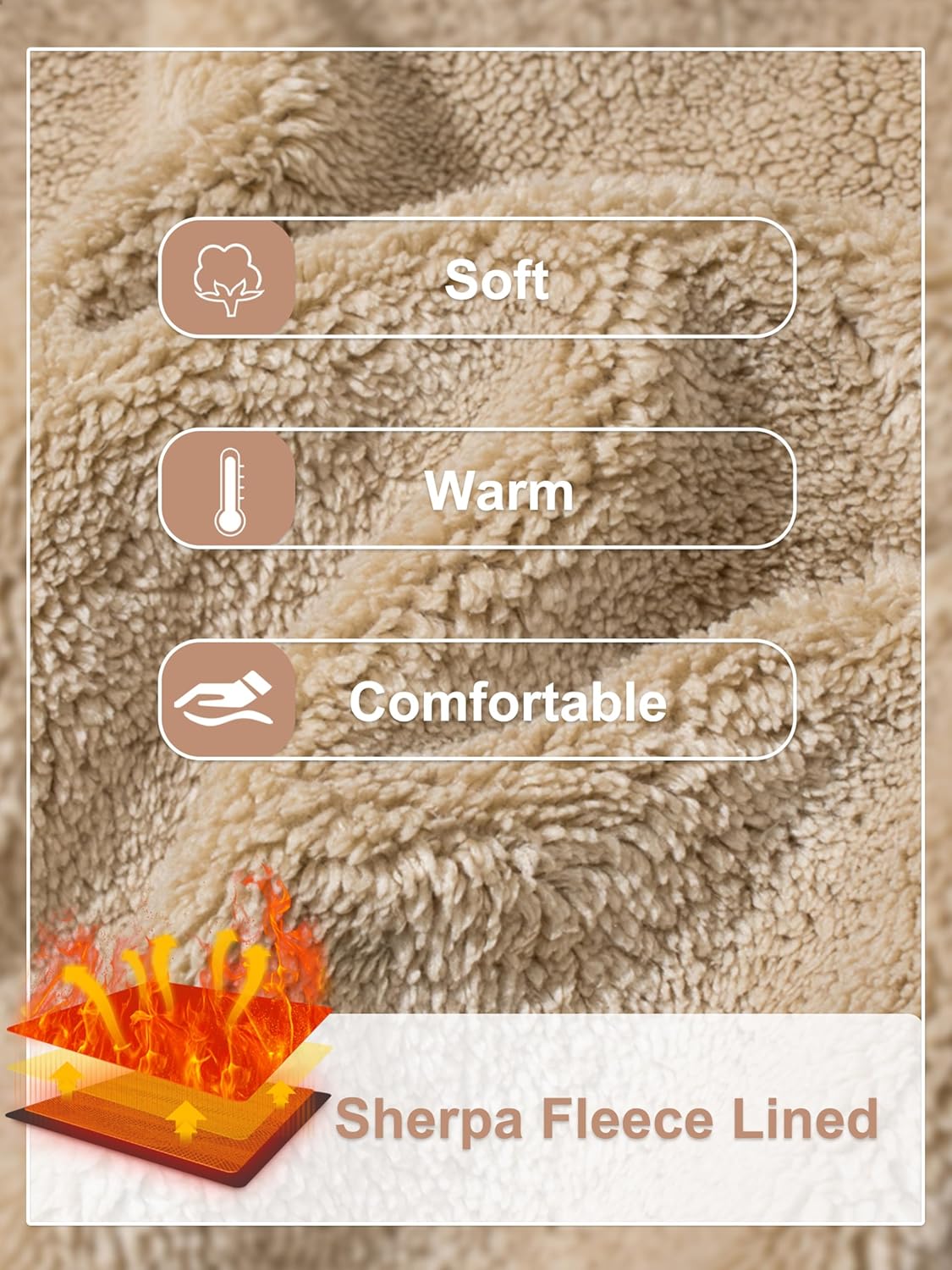 MAGCOMSEN Men's Sherpa Lined Sweatshirts Fleece Pullover Basic Tops Warm Crewneck Winter Sweatshirt - Image 4