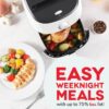 DASH Tasti-Crisp™ Electric Air Fryer Oven, 2.6 Qt., White – Compact Air Fryer for Healthier Food in Minutes, Ideal for Small Spaces - Auto Shut Off, Analog, 1000-Watt - Image 7