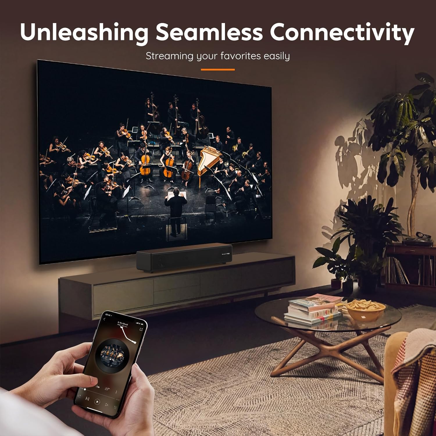 TV Sound Bar, Bluetooth Soundbar with Dolby Digital Surround Audio System for Smart TV, HDMI ARC/Opt/Aux Home Theater Speaker for Game/PC/Projector - Image 7