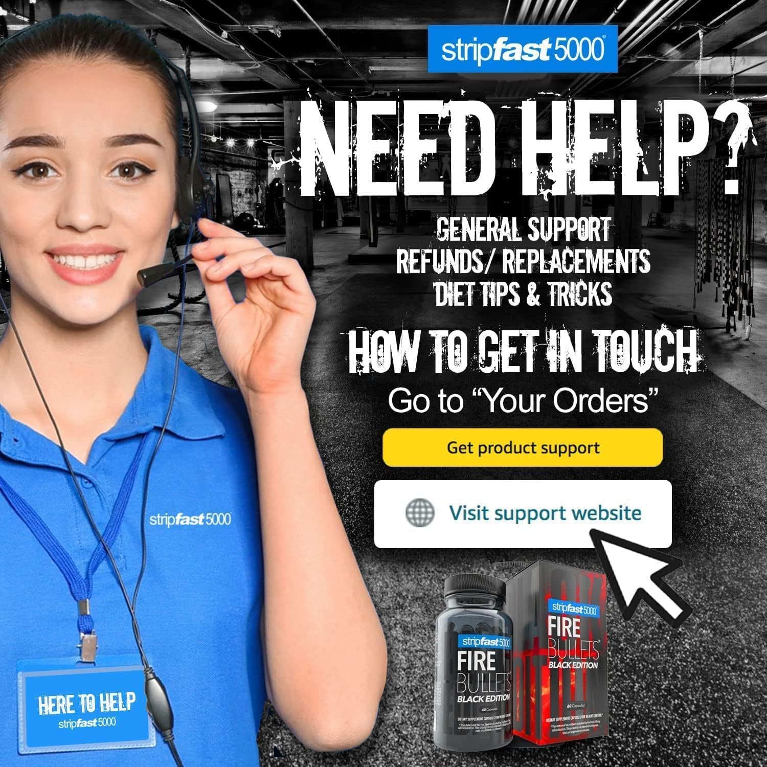 stripfast5000 Fire Bullets Black Edition Max Strength for Women and Men - Pack of 1 - Image 8