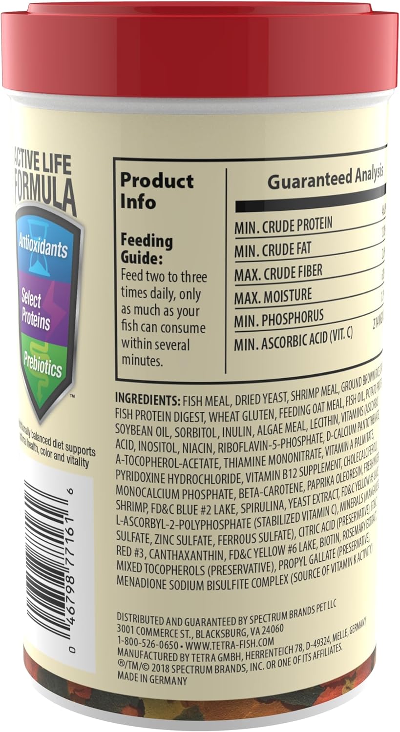 TetraColor Tropical Flakes, Color Boosting Fish Food, Nutritionally Balanced Diet for Tropical Fish, 2.2 oz - Image 3