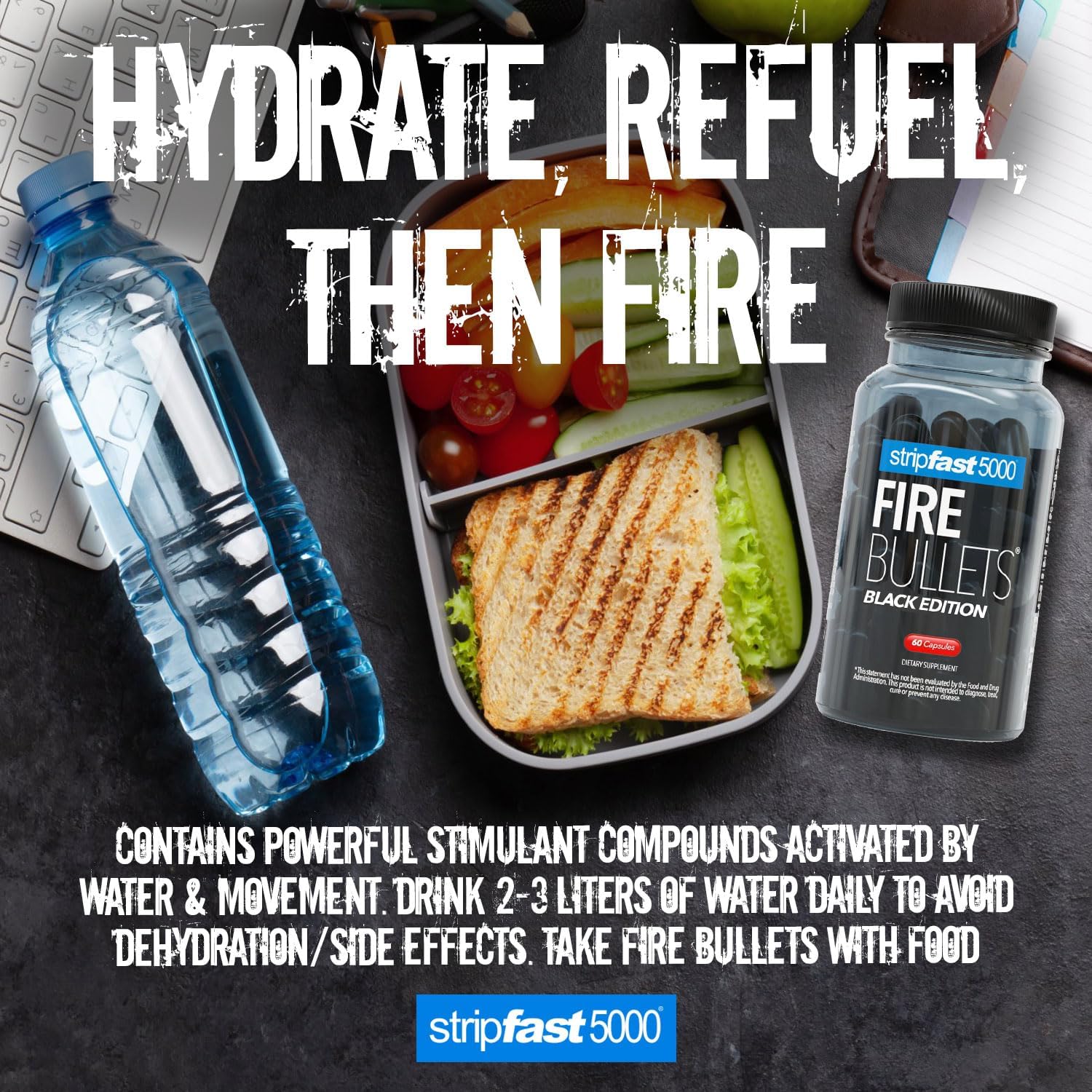 stripfast5000 Fire Bullets Black Edition Max Strength for Women and Men - Pack of 1 - Image 5