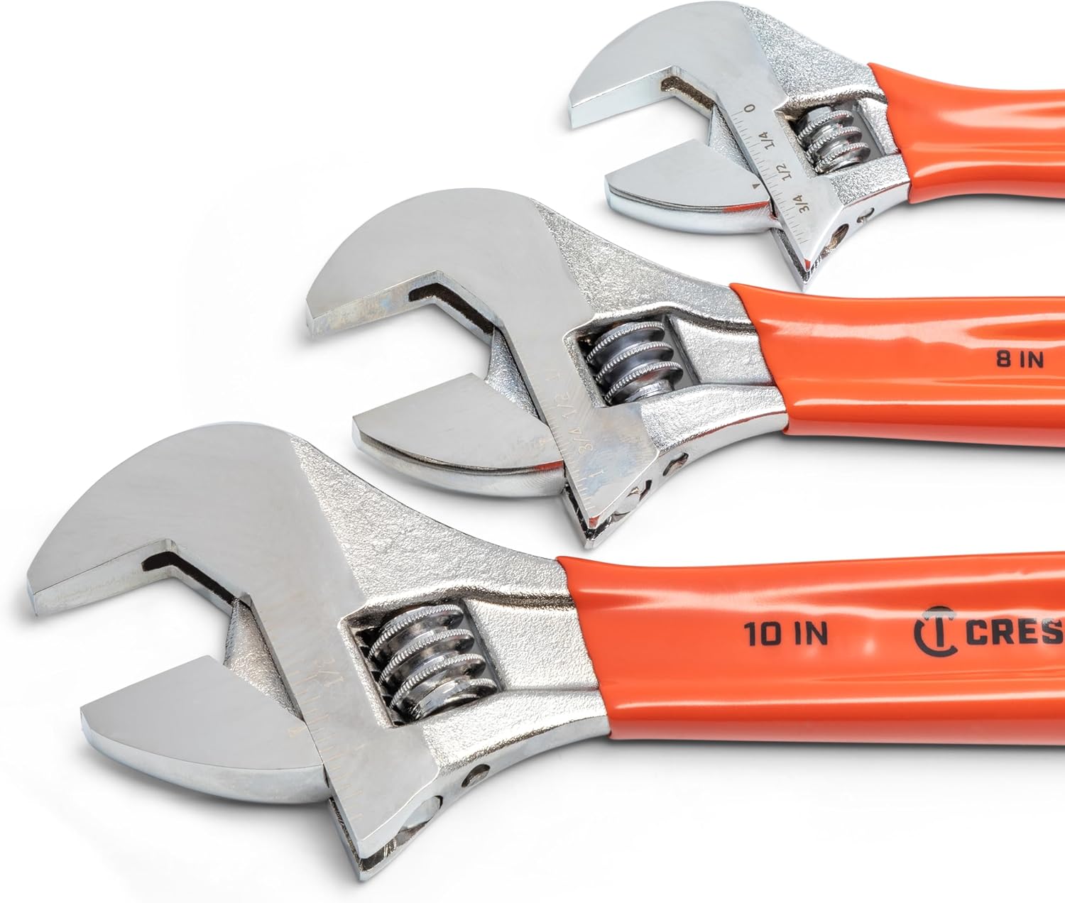 Crescent 3 Piece Adjustable Cushion Grip Wrench Set 6", 8" & 10" - AC26810CV - Image 5