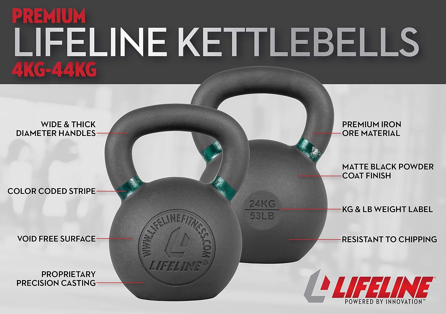 Lifeline Kettlebell Weight for Whole-Body Strength Training with Kettlebells - Image 5