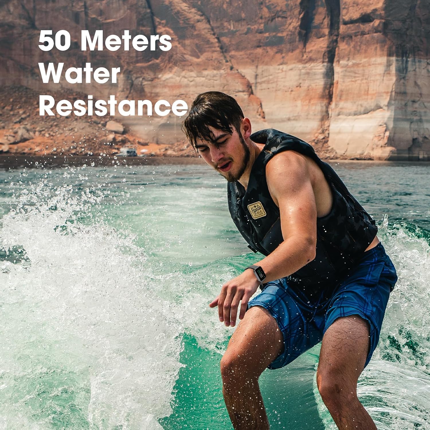 EURANS Smart Watch 45mm, AMOLED Fitness Watch with Heart Rate/Sleep Monitor Steps Calories Counter, IP68 Waterproof Activity Tracker Compatible with Android iOS - Image 6