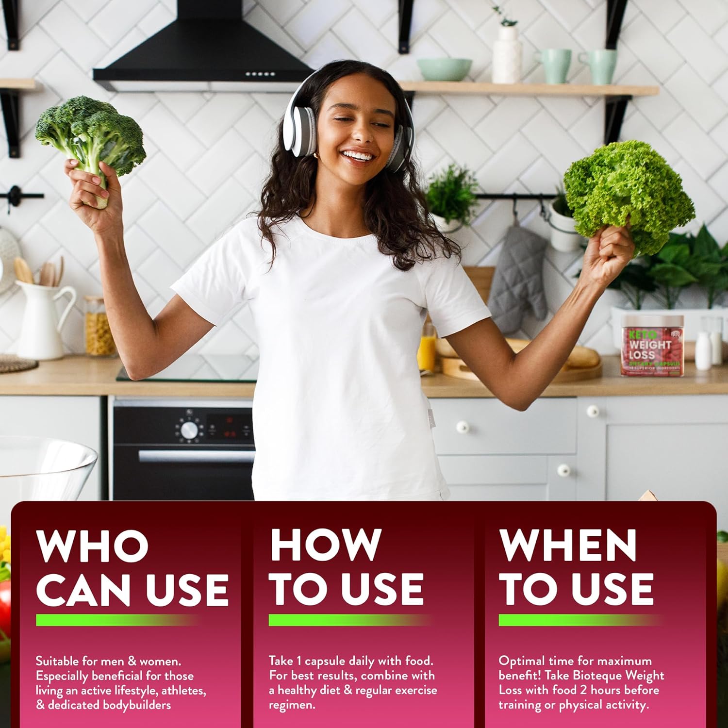 Keto Weight Loss Diet Pills, Natural Appetite Suppressant, Fat Burner for Women and Men with Apple Cider, Green Coffee Bean Extract, Cinnamon, Cayenne Pepper Metabolism Booster - Image 7